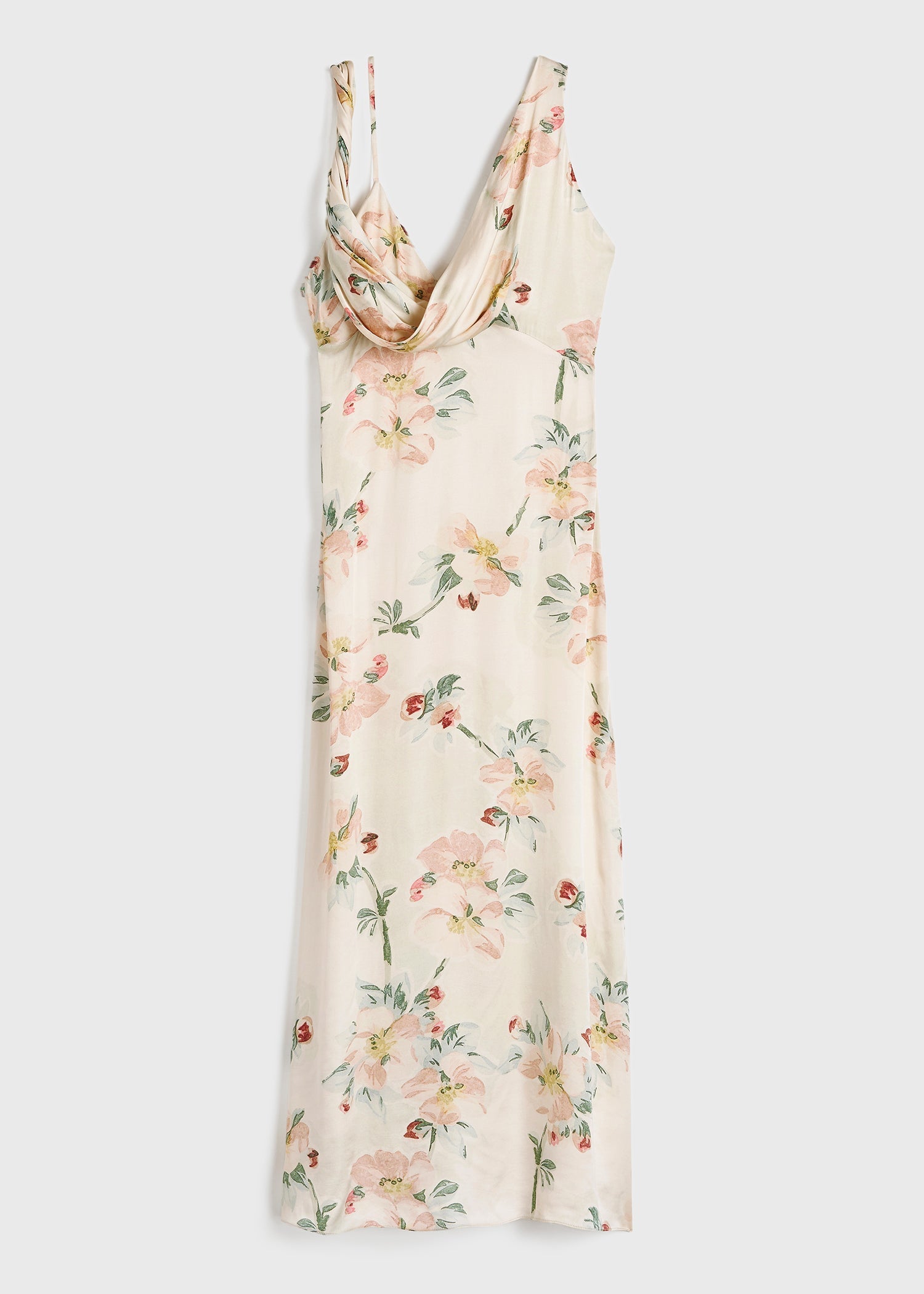Twist drape dress washed floral 6 Twist drape dress washed floral
