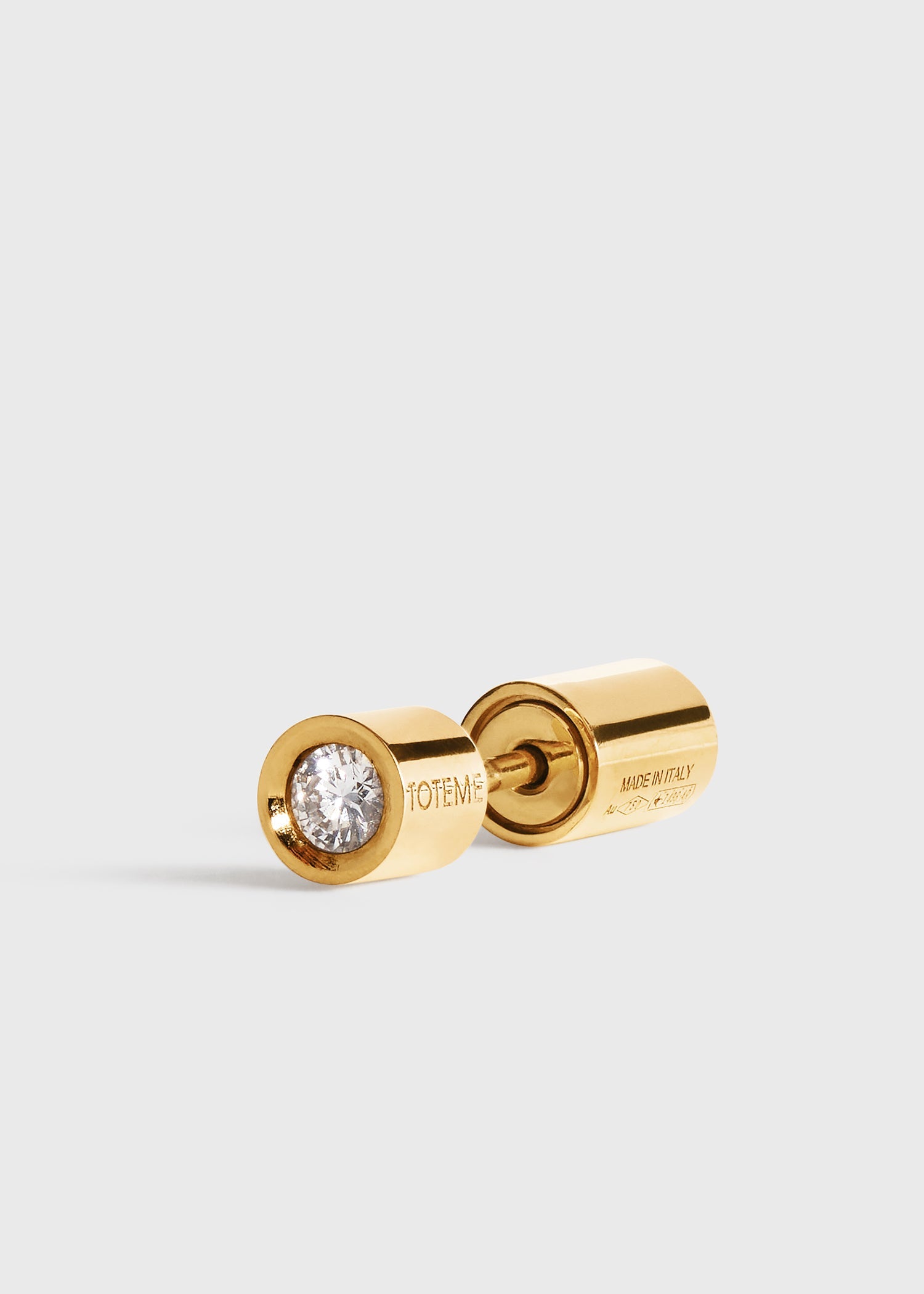 Bezel diamond earring 18kt gold 4 Bezel diamond earring 18kt gold