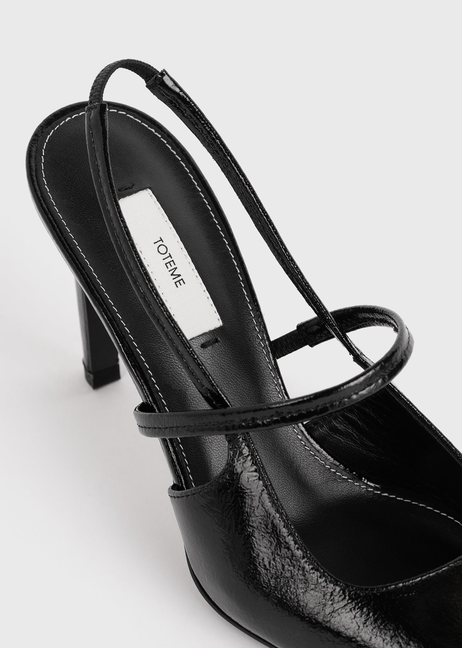 Naplack stiletto slingbacks black 6 Naplack stiletto slingbacks black