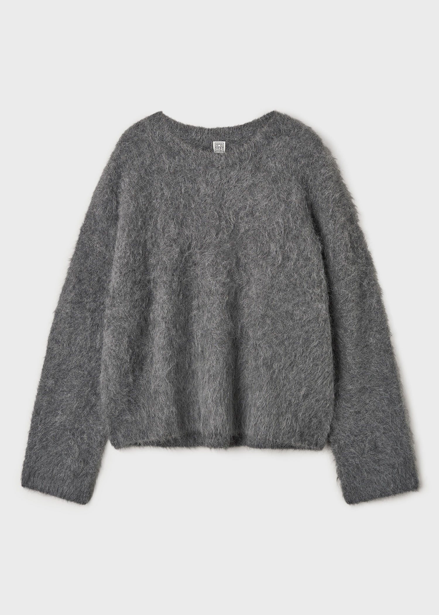 Boxy alpaca knit dark grey melange 6 Boxy alpaca knit dark grey melange