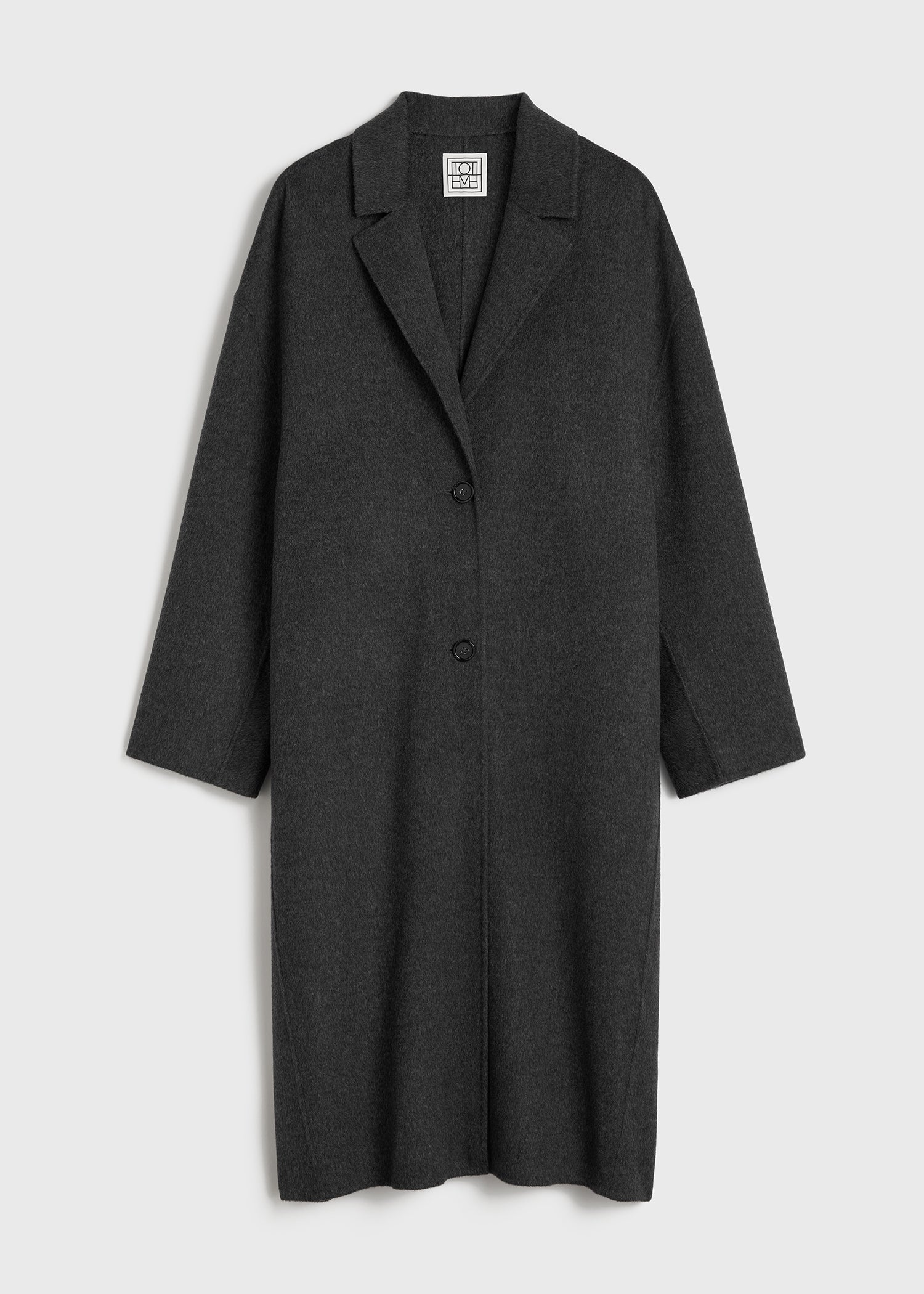 Doublé cocoon coat charcoal melange 6 Doublé cocoon coat charcoal melange