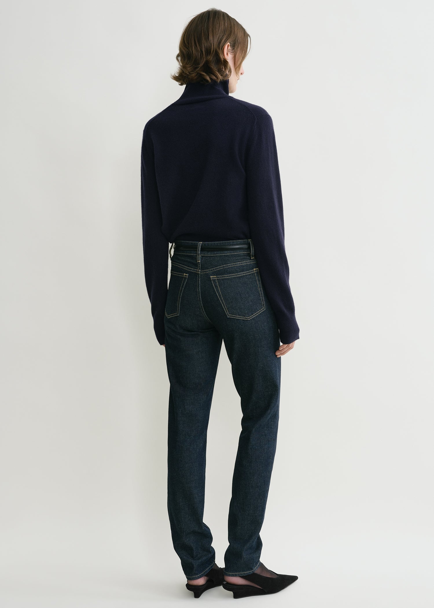 Cropped turtleneck navy 4 Cropped turtleneck navy