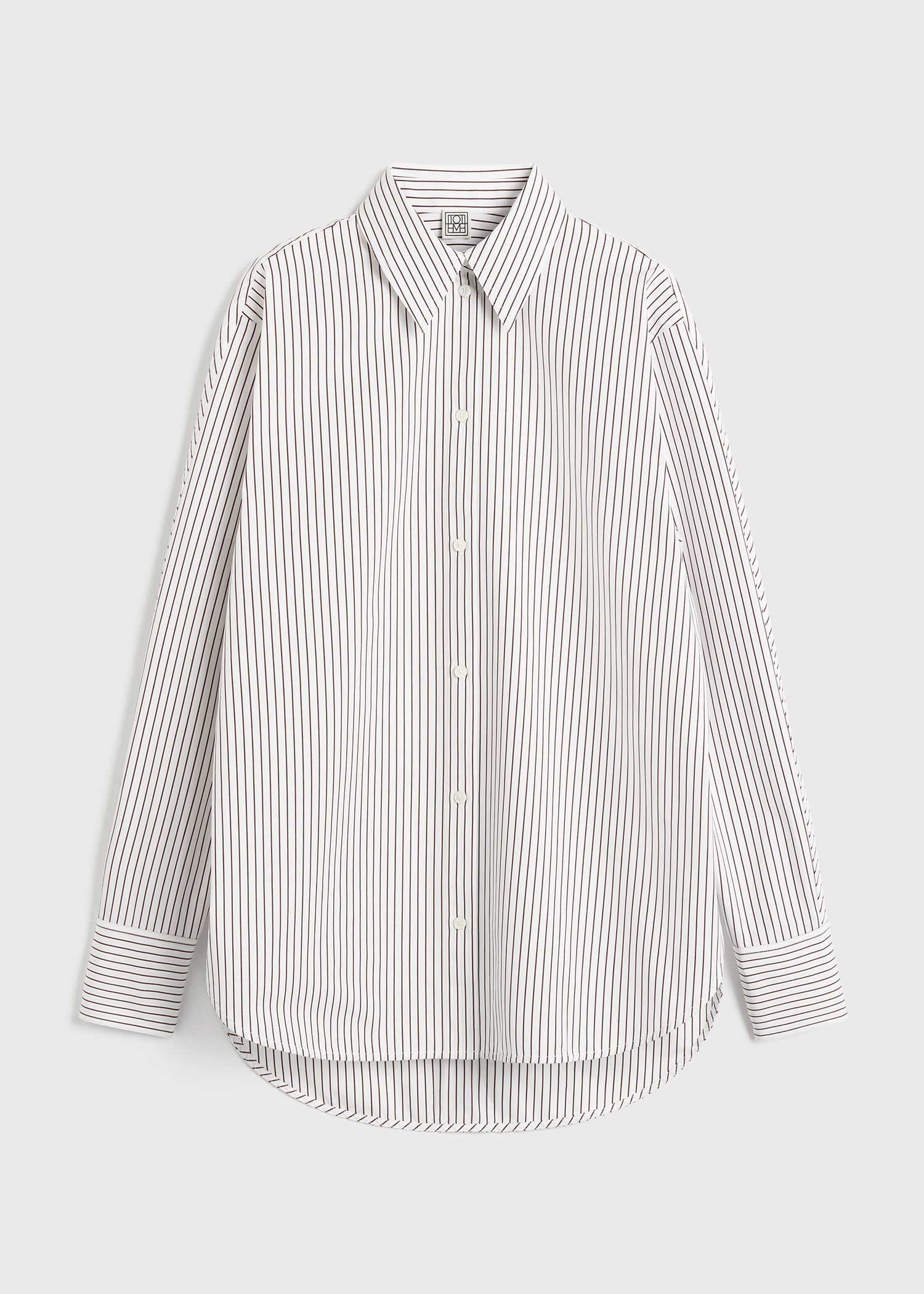 Kimono-sleeve poplin shirt white/brown 6 Kimono-sleeve poplin shirt white/brown