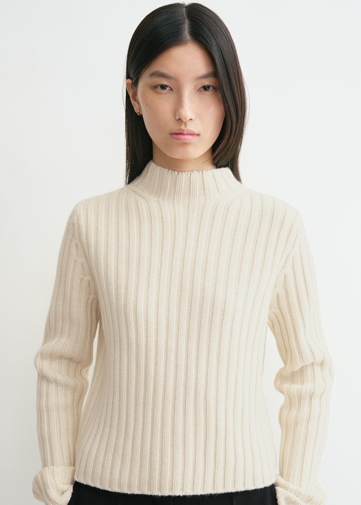 Petite chunky rib knit snow 5 Petite chunky rib knit snow