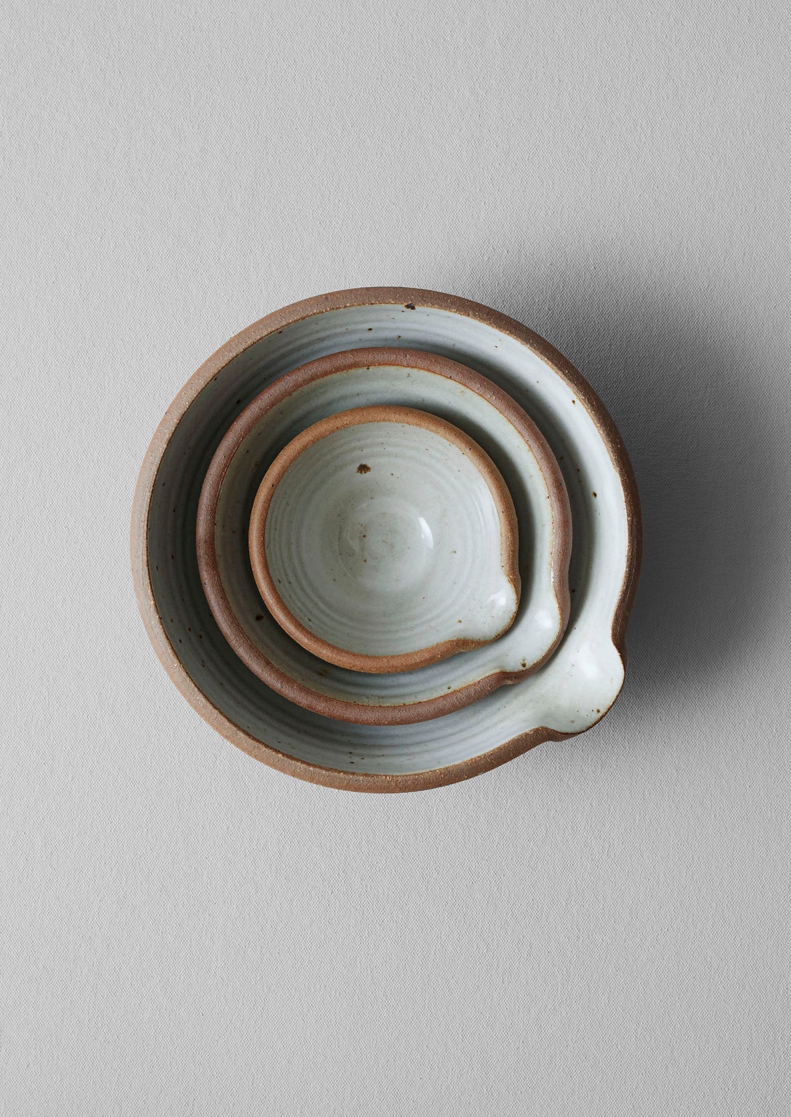 Leach Pottery Mixing Bowls | Chalk 3 Leach Pottery Mixing Bowls | Chalk