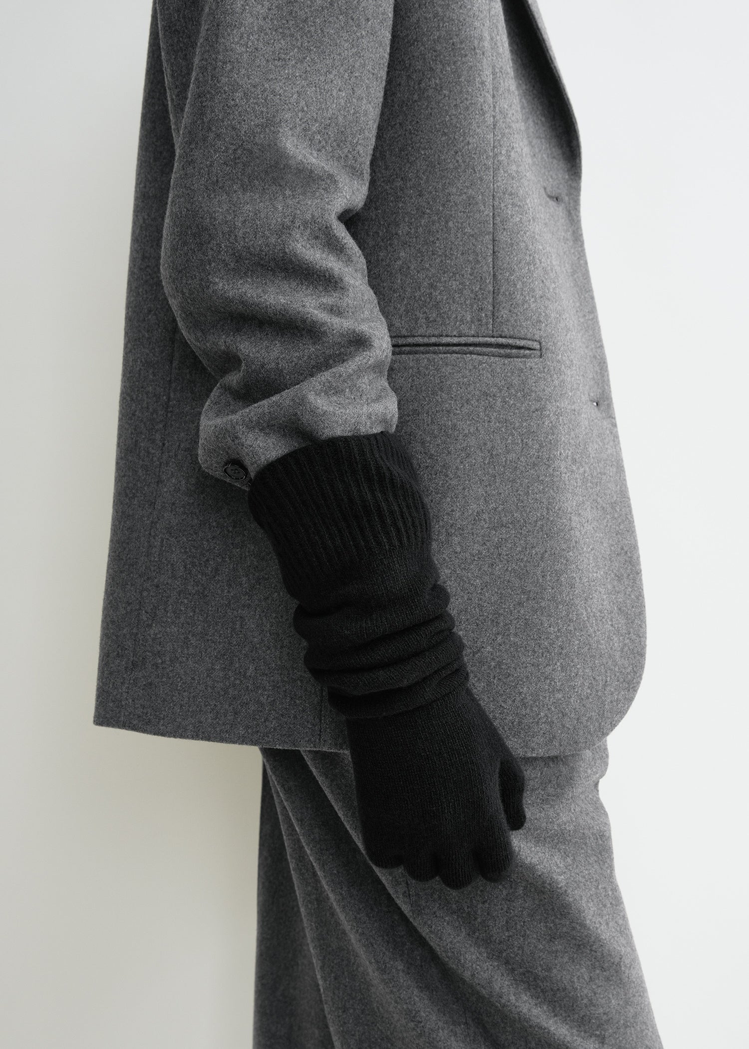 Long knit gloves black 4 Long knit gloves black
