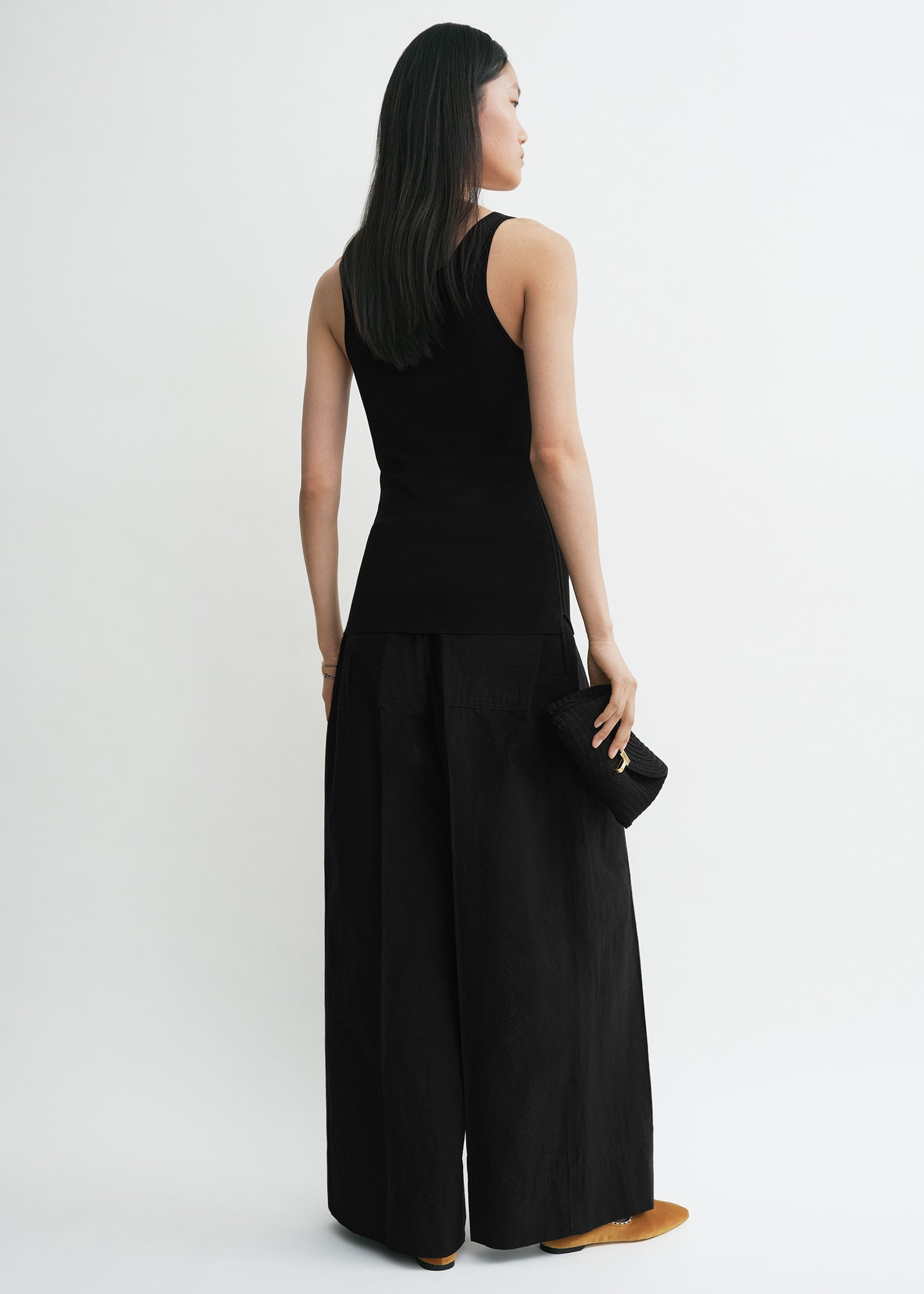 Wide summer trousers black 4 Wide summer trousers black
