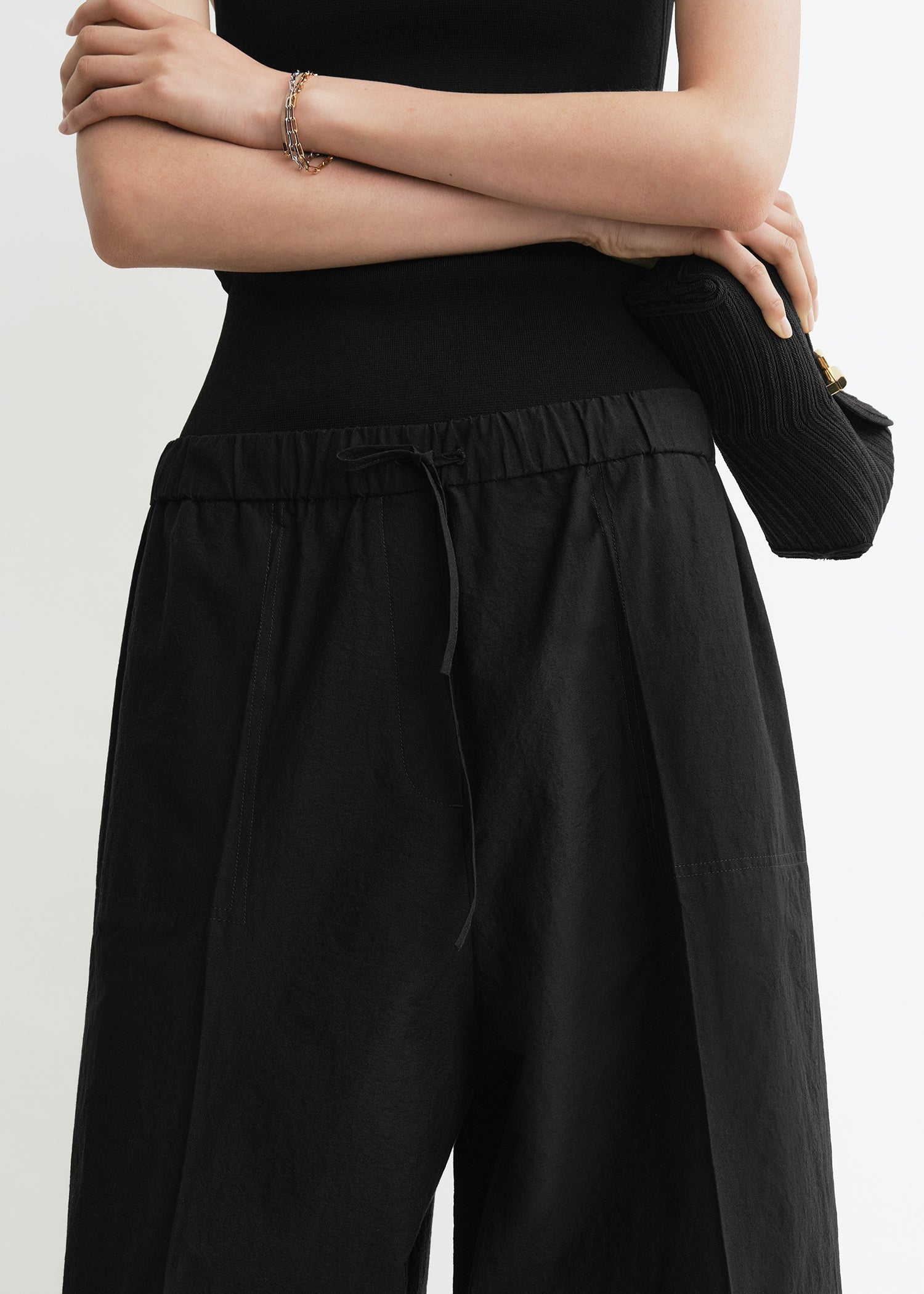 Wide summer trousers black 5 Wide summer trousers black