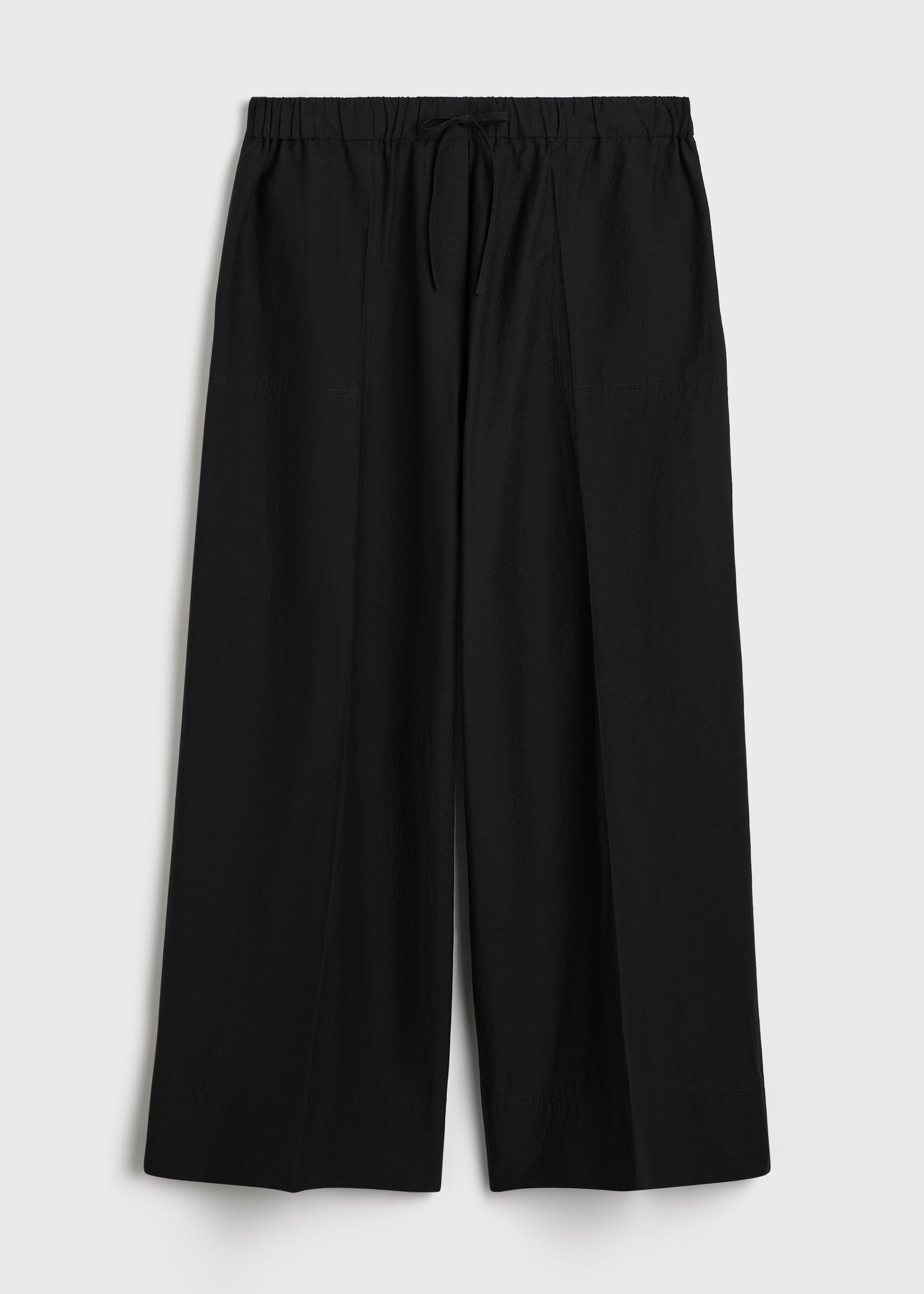 Wide summer trousers black 6 Wide summer trousers black
