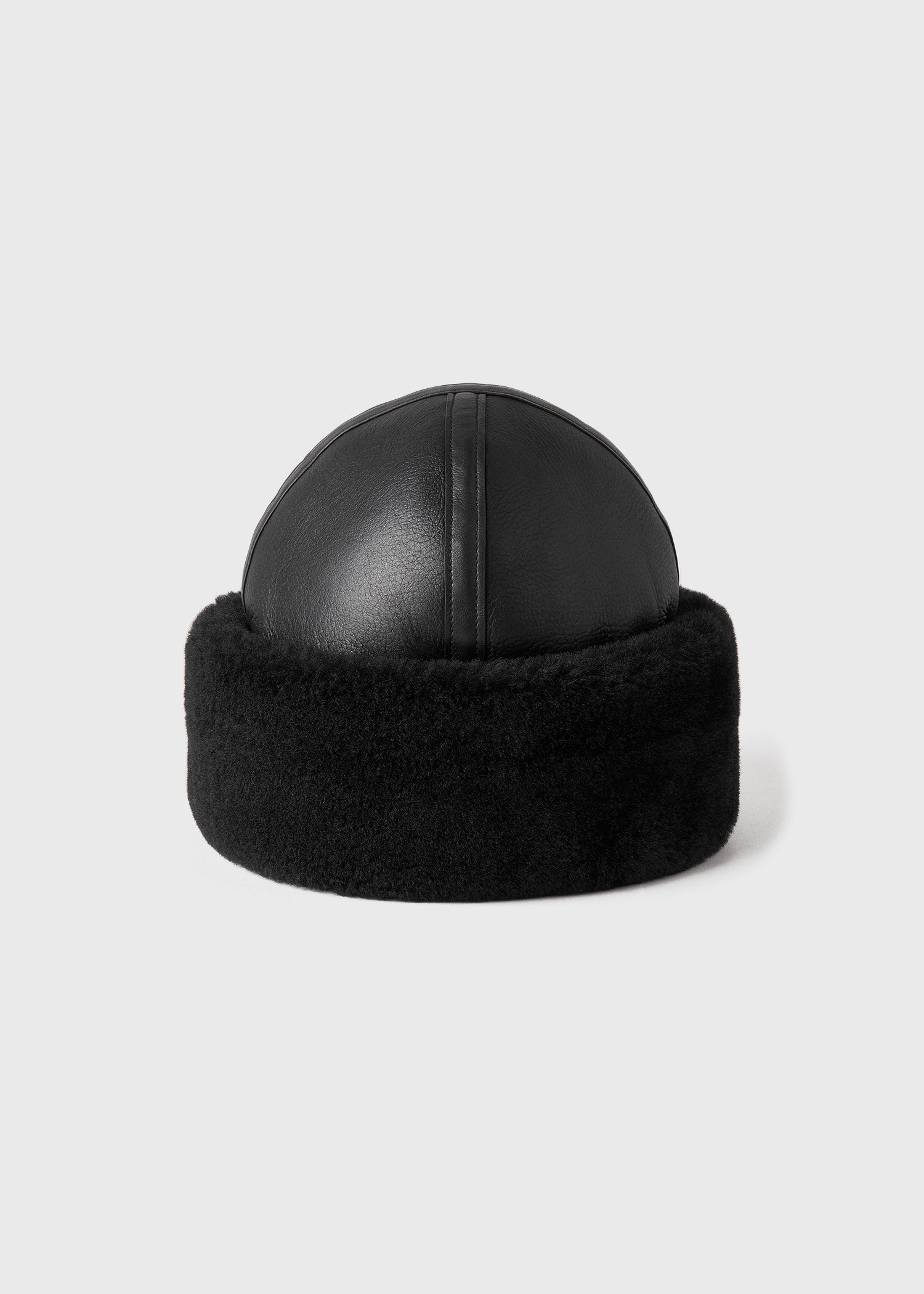 Shearling winter hat black 6 Shearling winter hat black