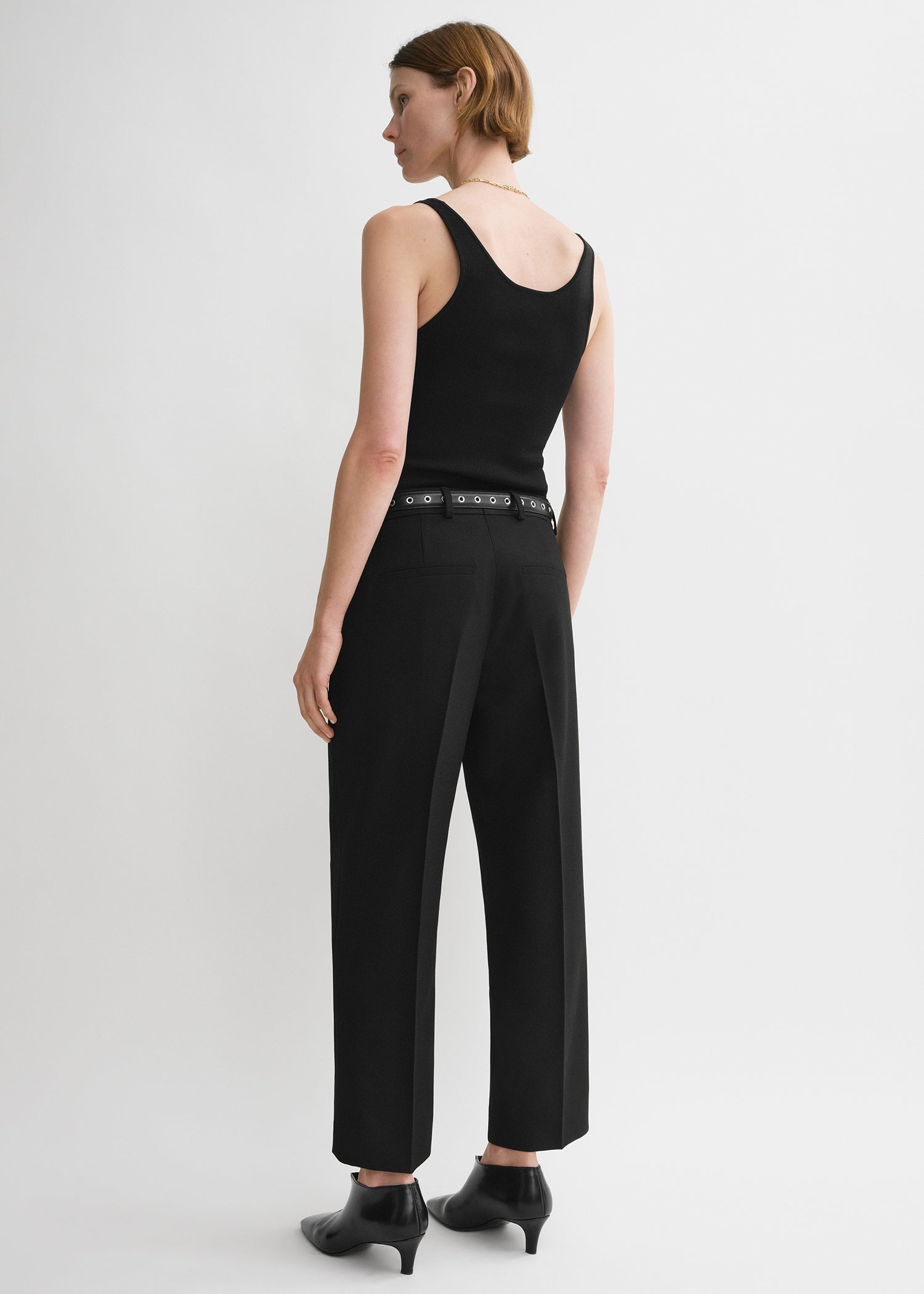 Compact knit tank black 4 Compact knit tank black