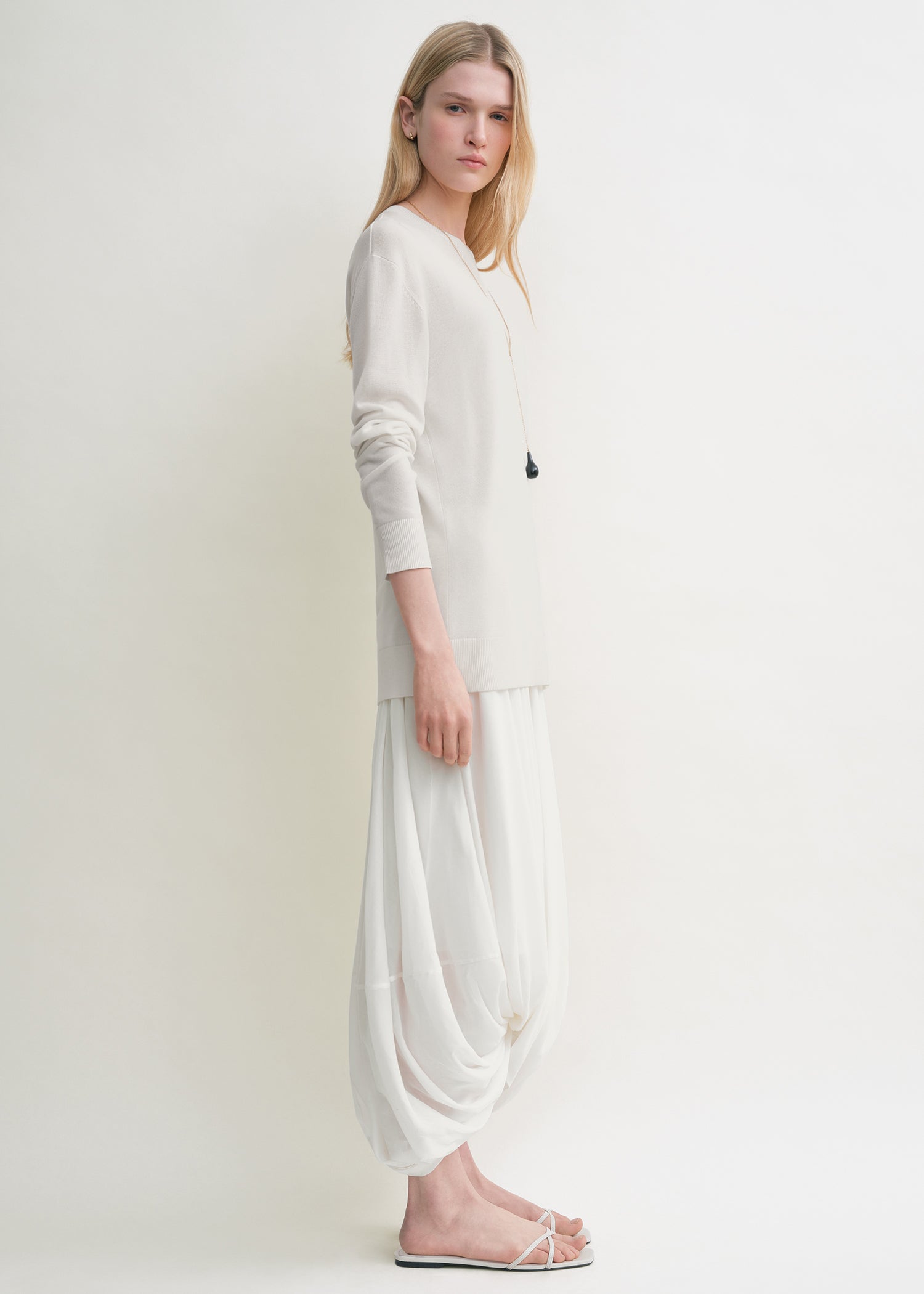 Long-sleeve tee knit white 3 Long-sleeve tee knit white