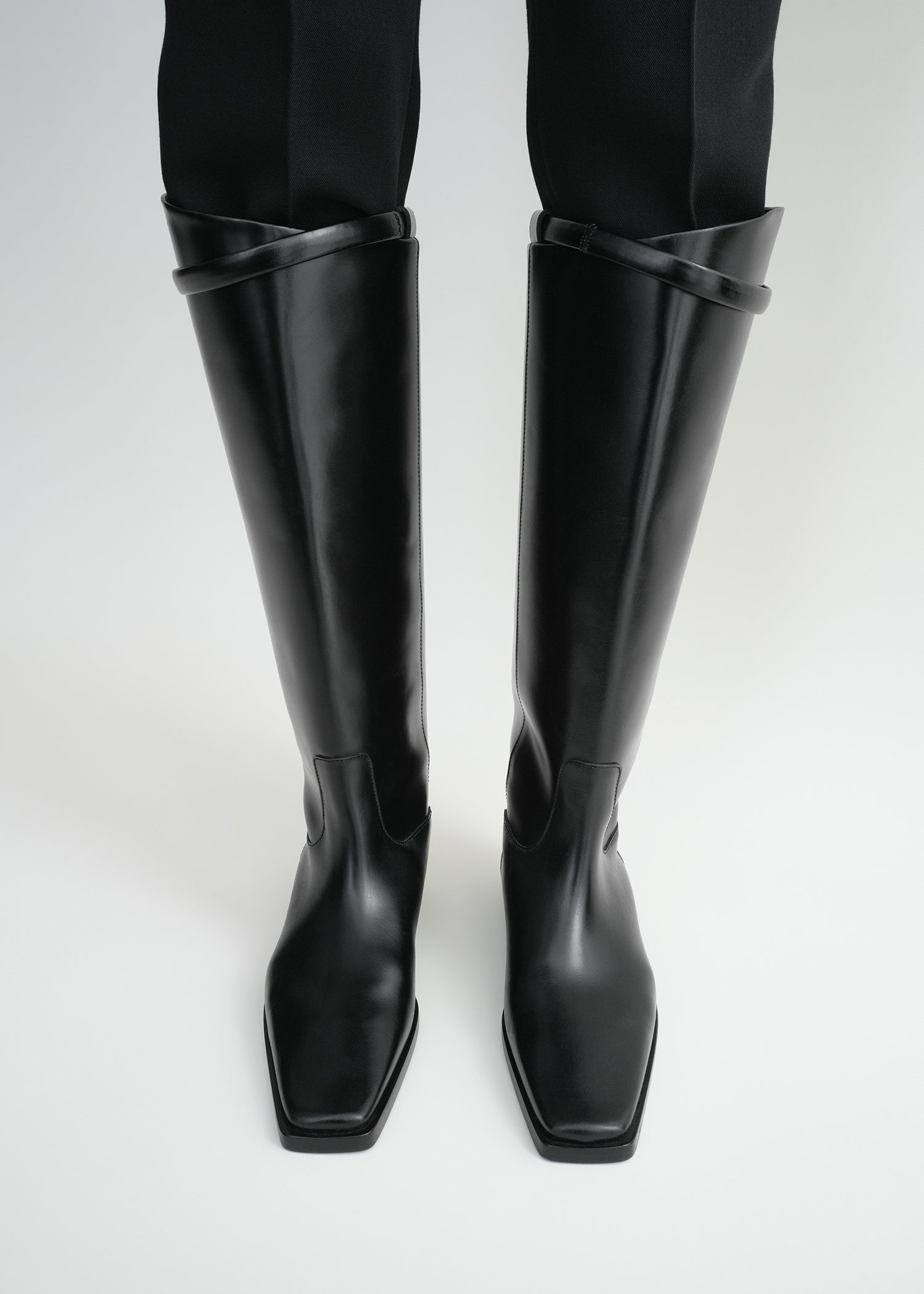 Leather riding boots black 3 Leather riding boots black