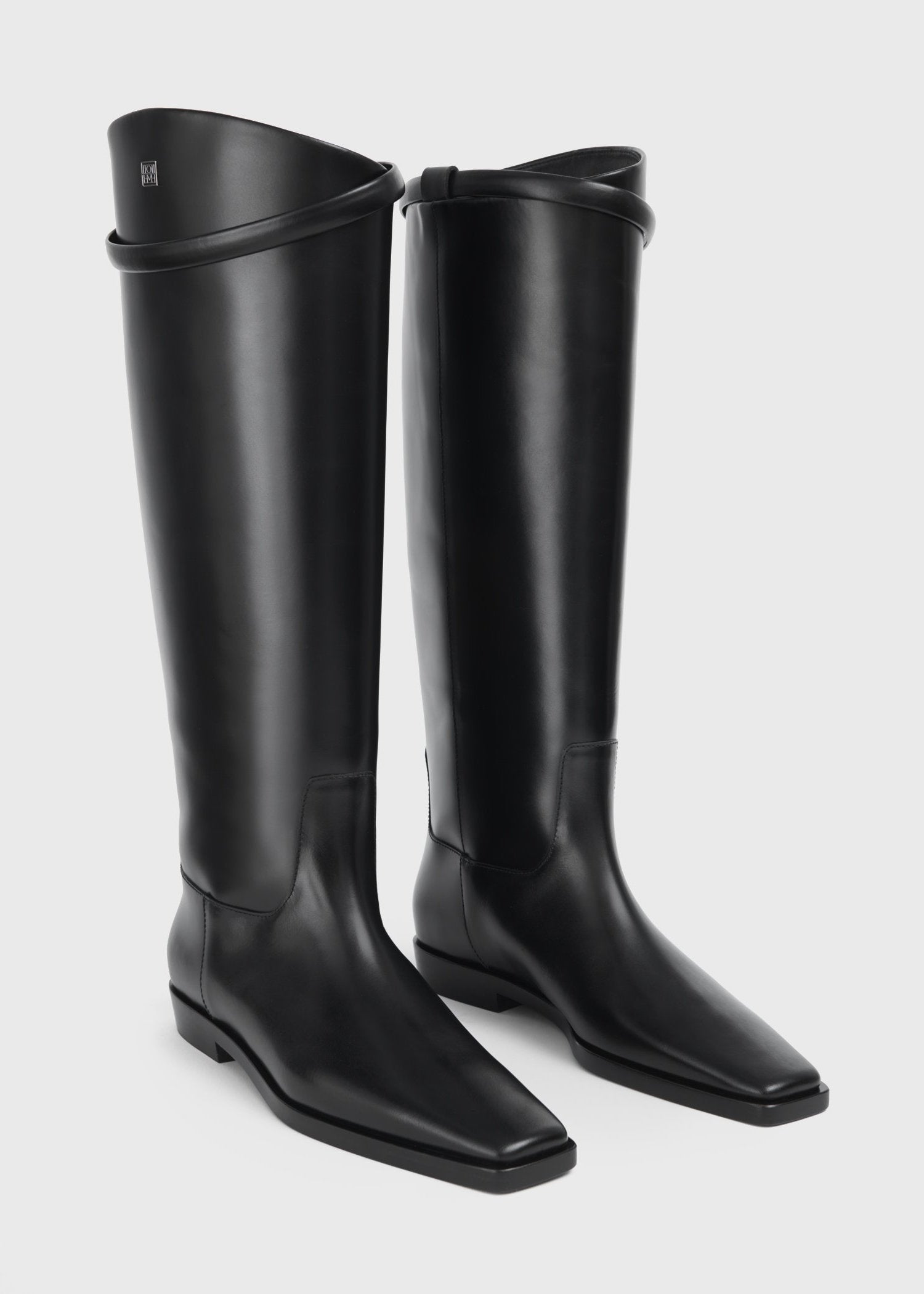 Leather riding boots black 8 Leather riding boots black