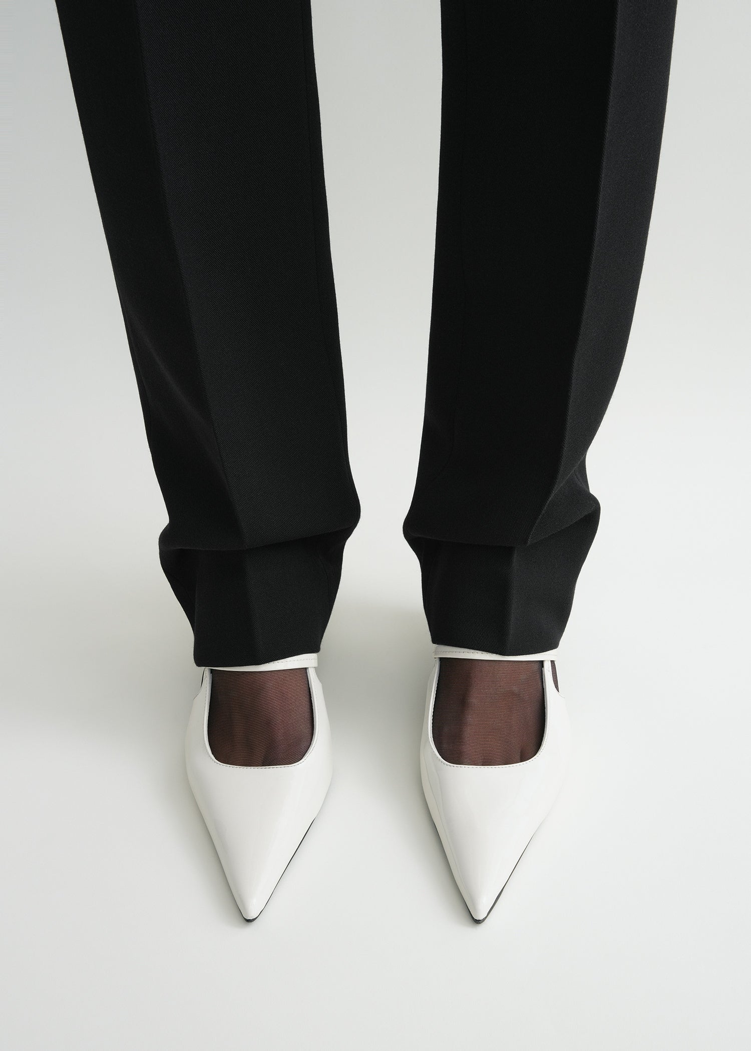 Sharp patent slingbacks off-white 3 Sharp patent slingbacks off-white