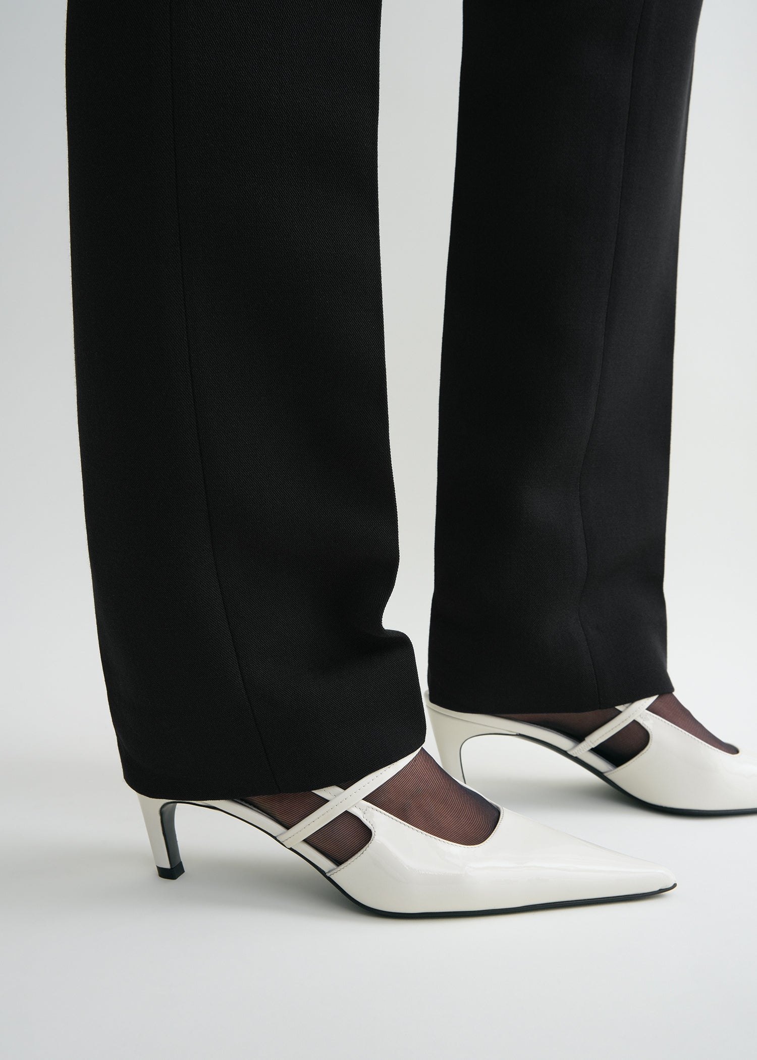 Sharp patent slingbacks off-white 4 Sharp patent slingbacks off-white