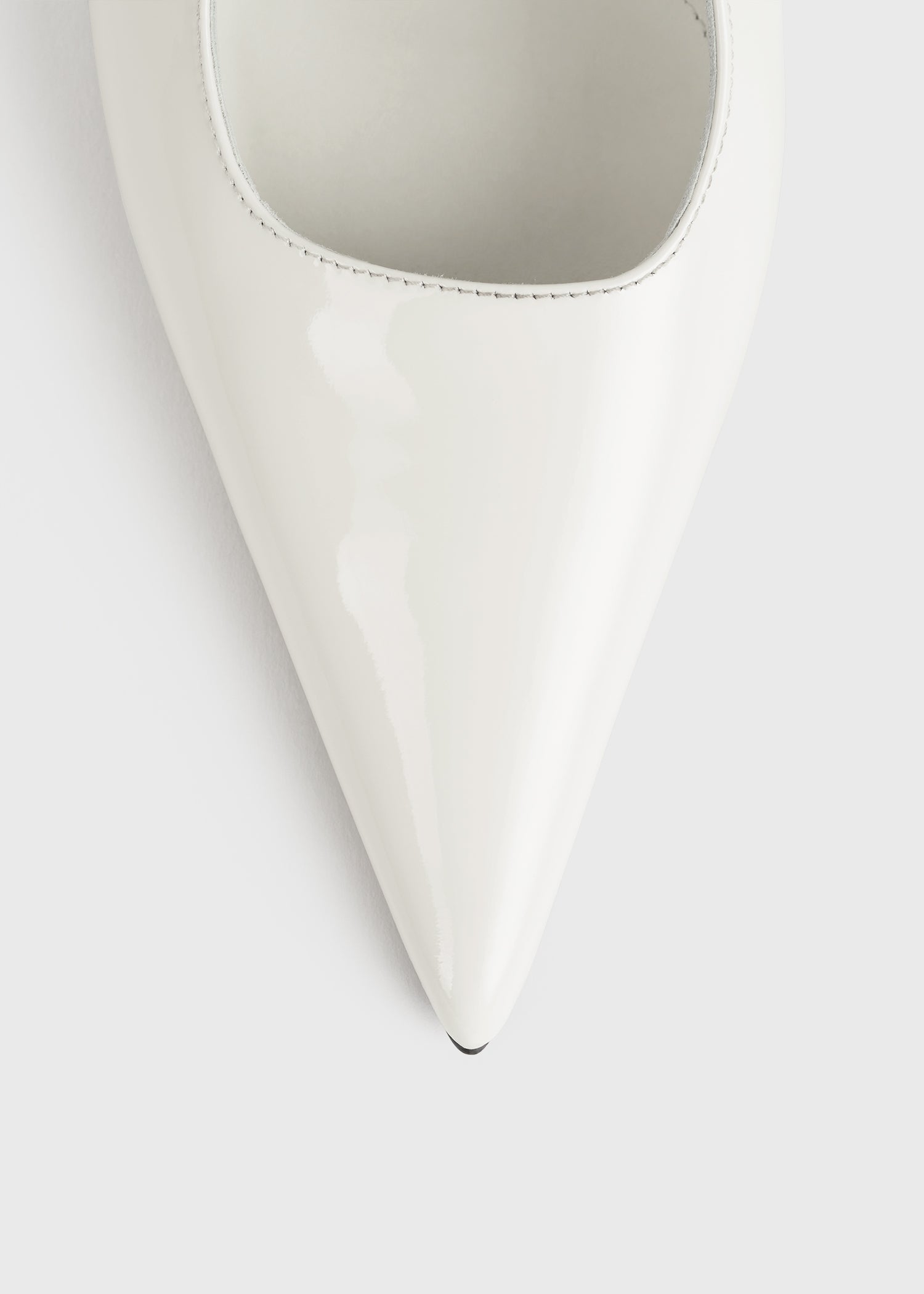 Sharp patent slingbacks off-white 7 Sharp patent slingbacks off-white