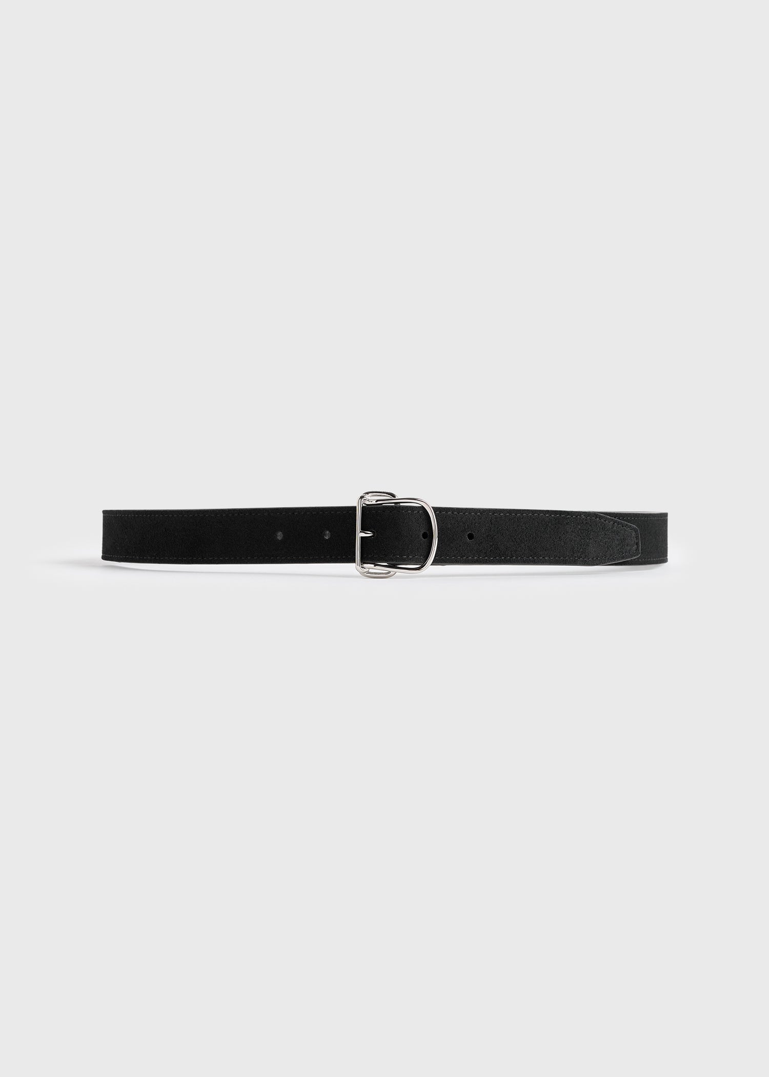 Swirl suede belt black