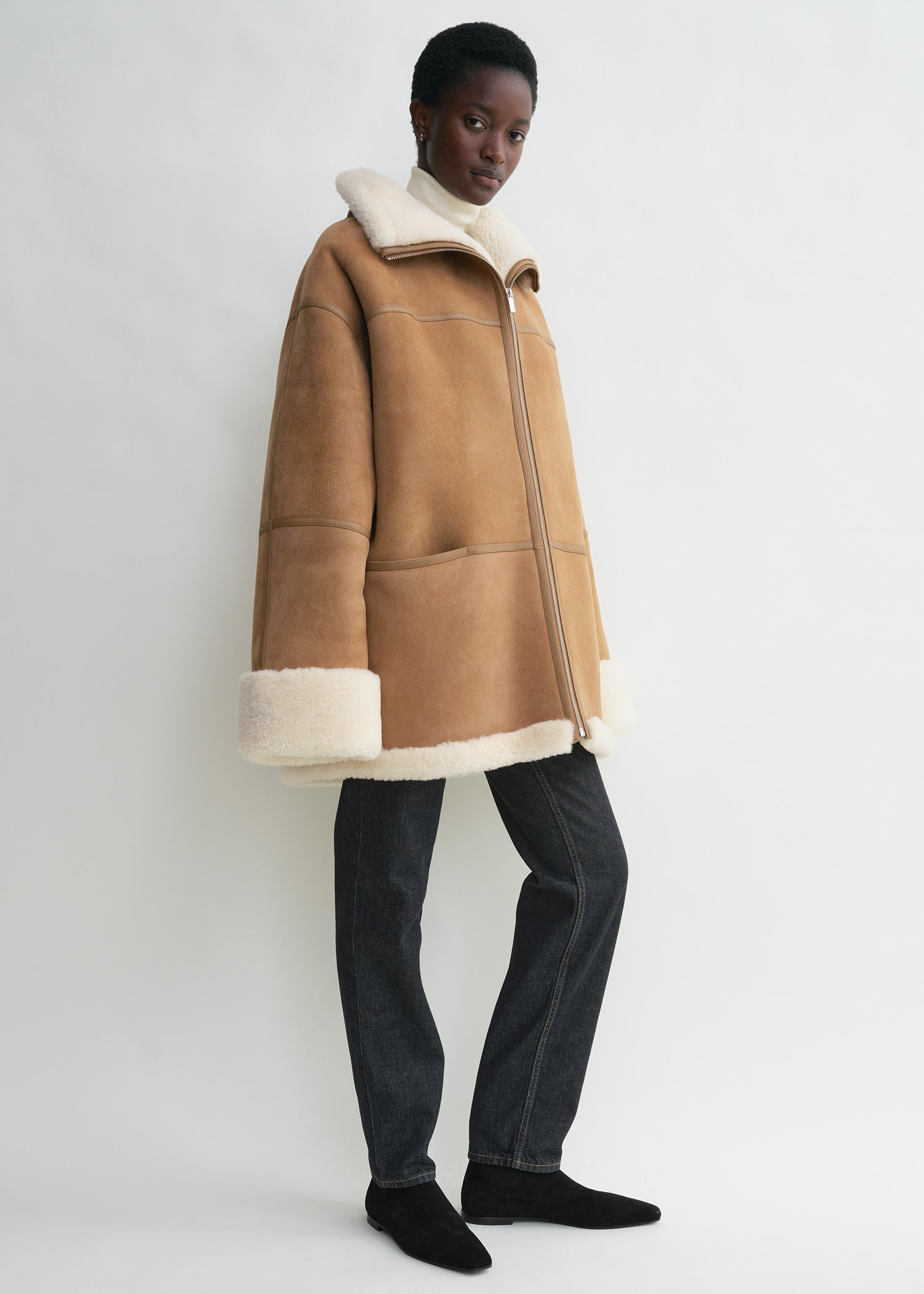 Signature shearling jacket biscuit 3 Signature shearling jacket biscuit