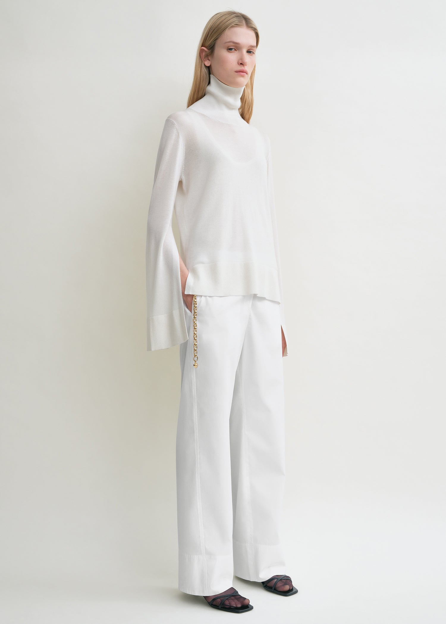Twisted seam trousers white 3 Twisted seam trousers white