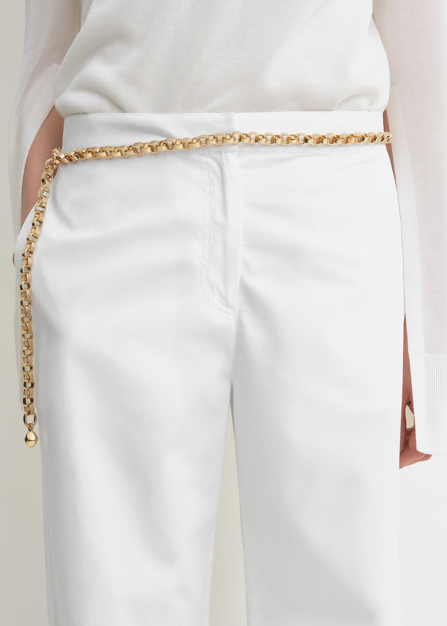Twisted seam trousers white 5 Twisted seam trousers white