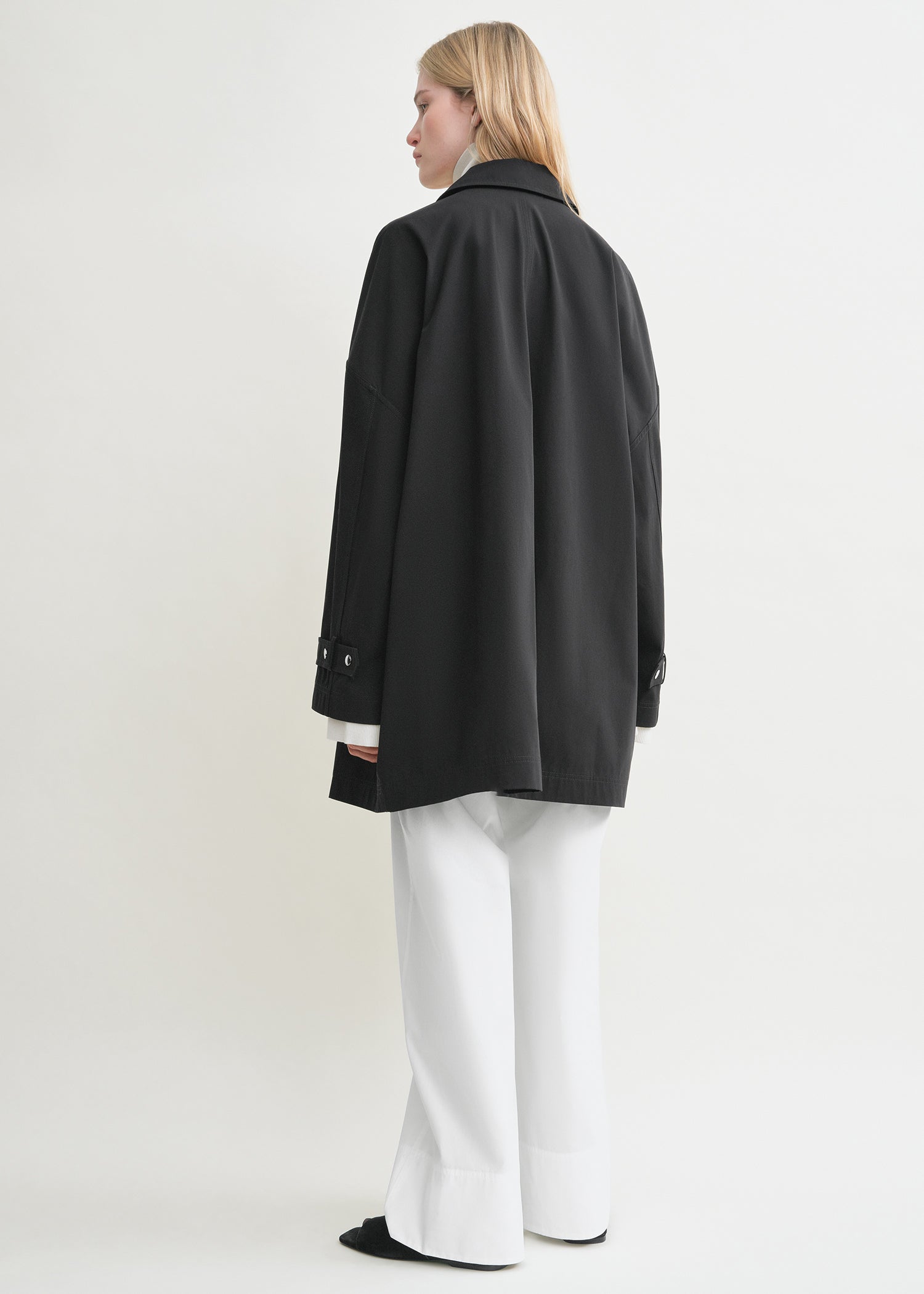 Oversized trench jacket black 4 Oversized trench jacket black
