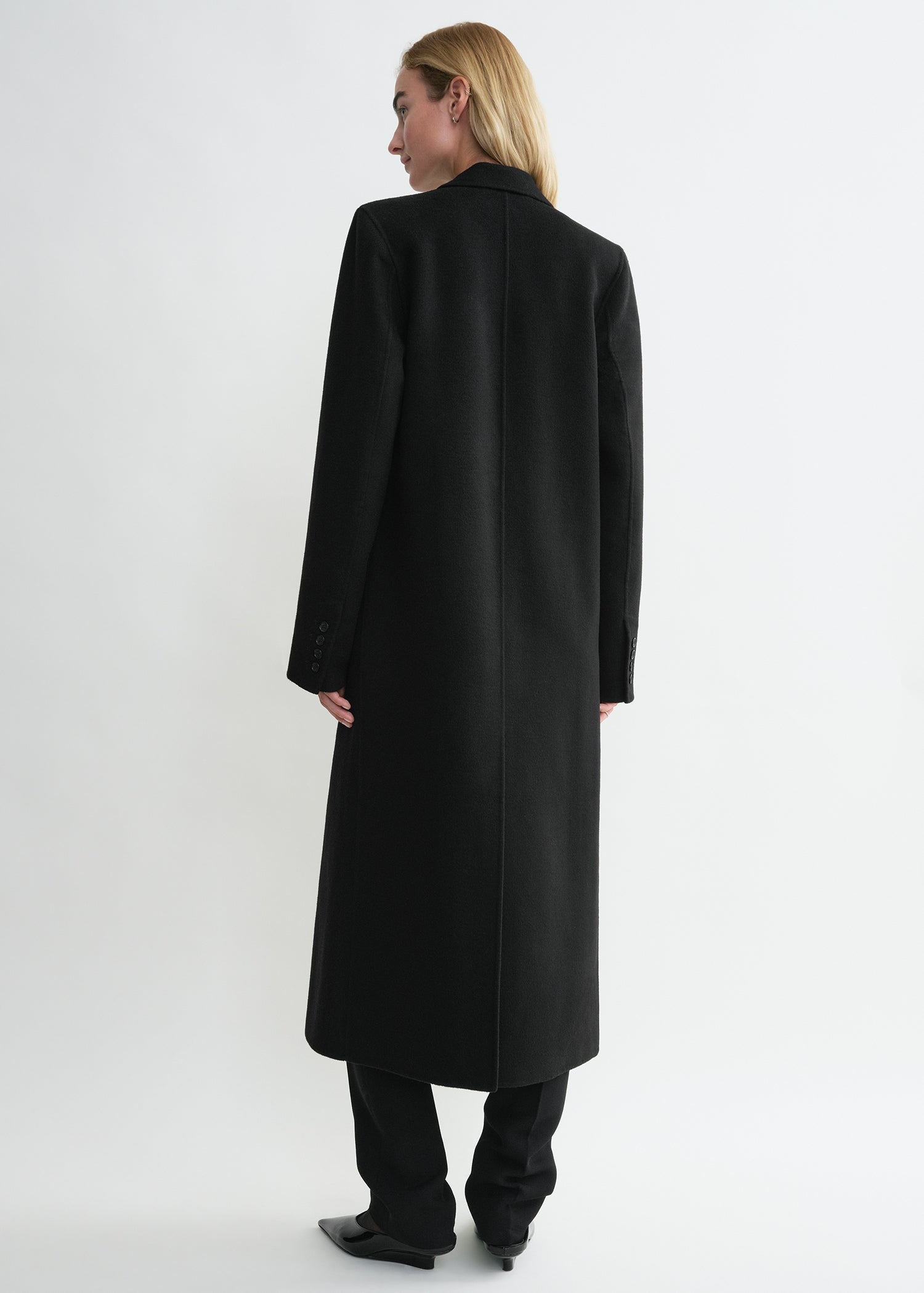 Classic doublé coat black 4 Classic doublé coat black
