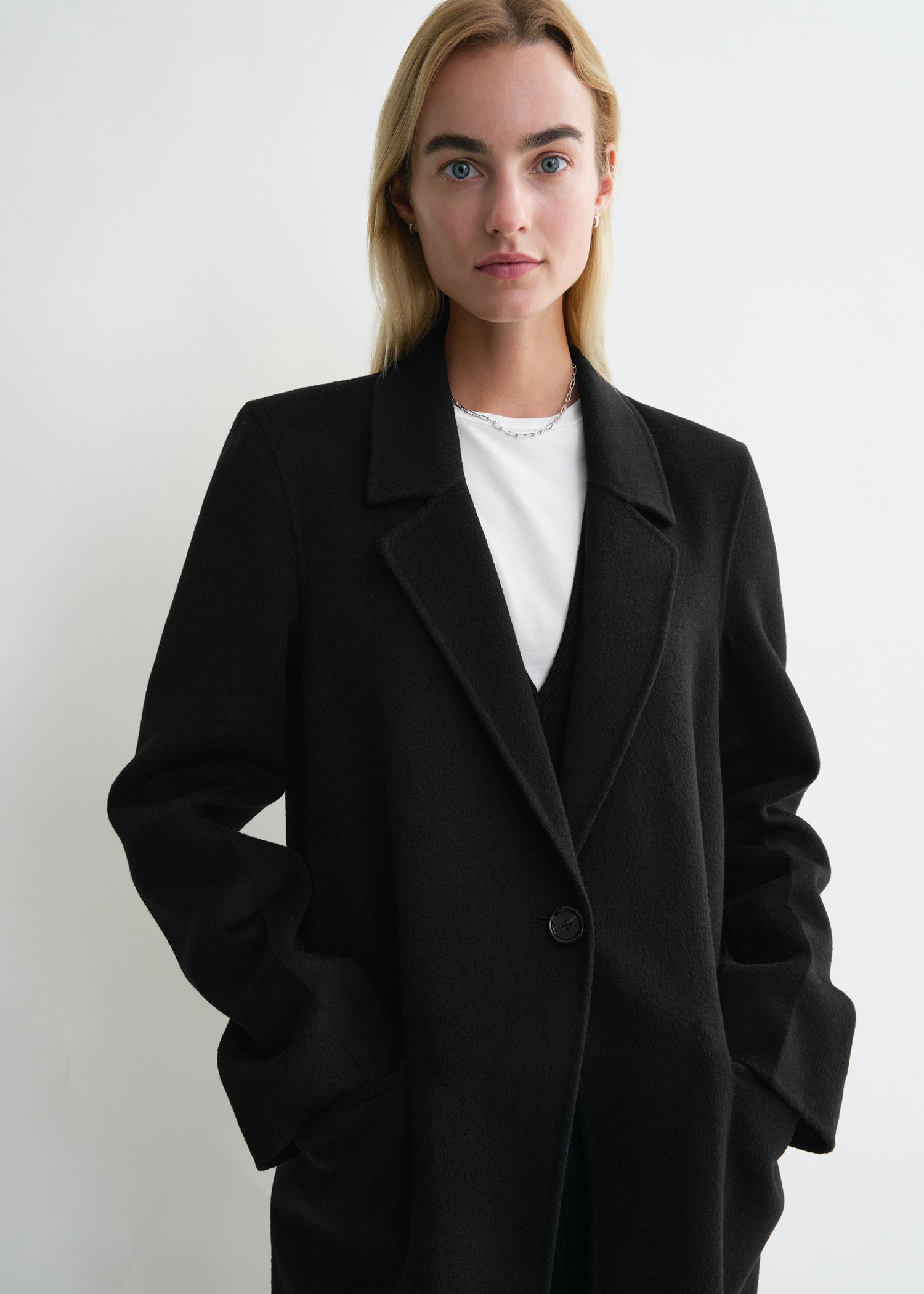 Classic doublé coat black 5 Classic doublé coat black