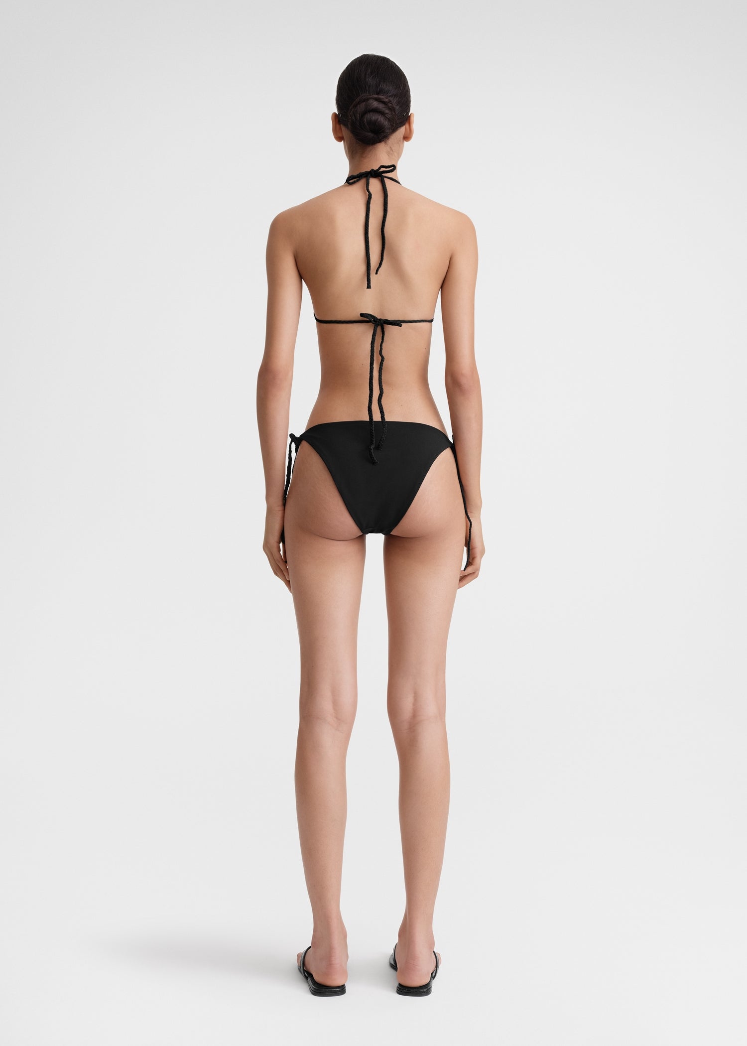 Braid-tie bikini top black 4 Braid-tie bikini top black