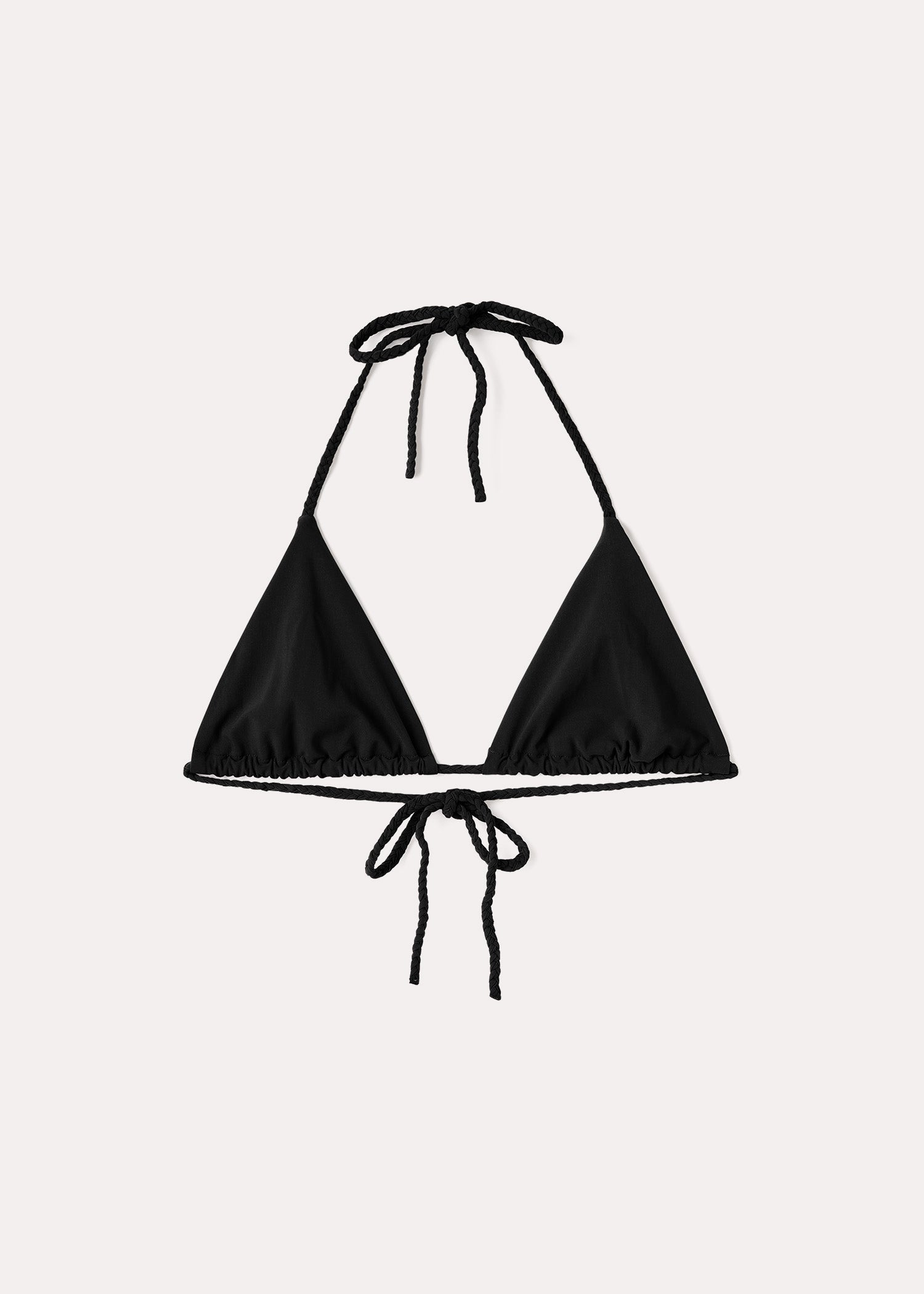 Braid-tie bikini top black 7 Braid-tie bikini top black