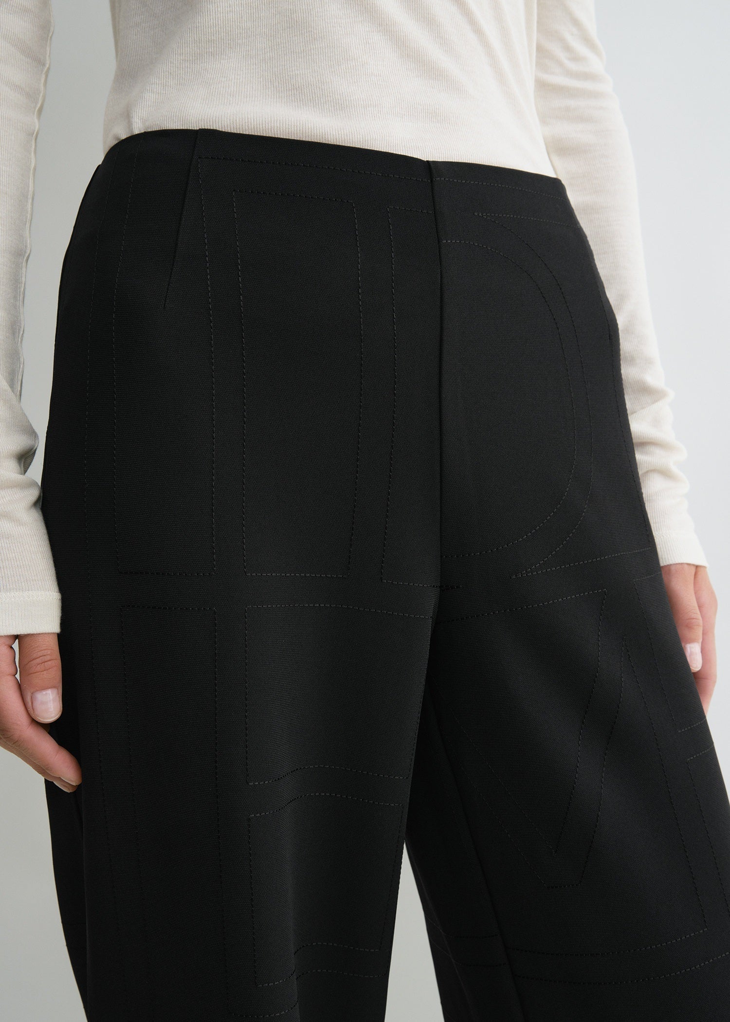 Monogram cady trousers black 6 Monogram cady trousers black