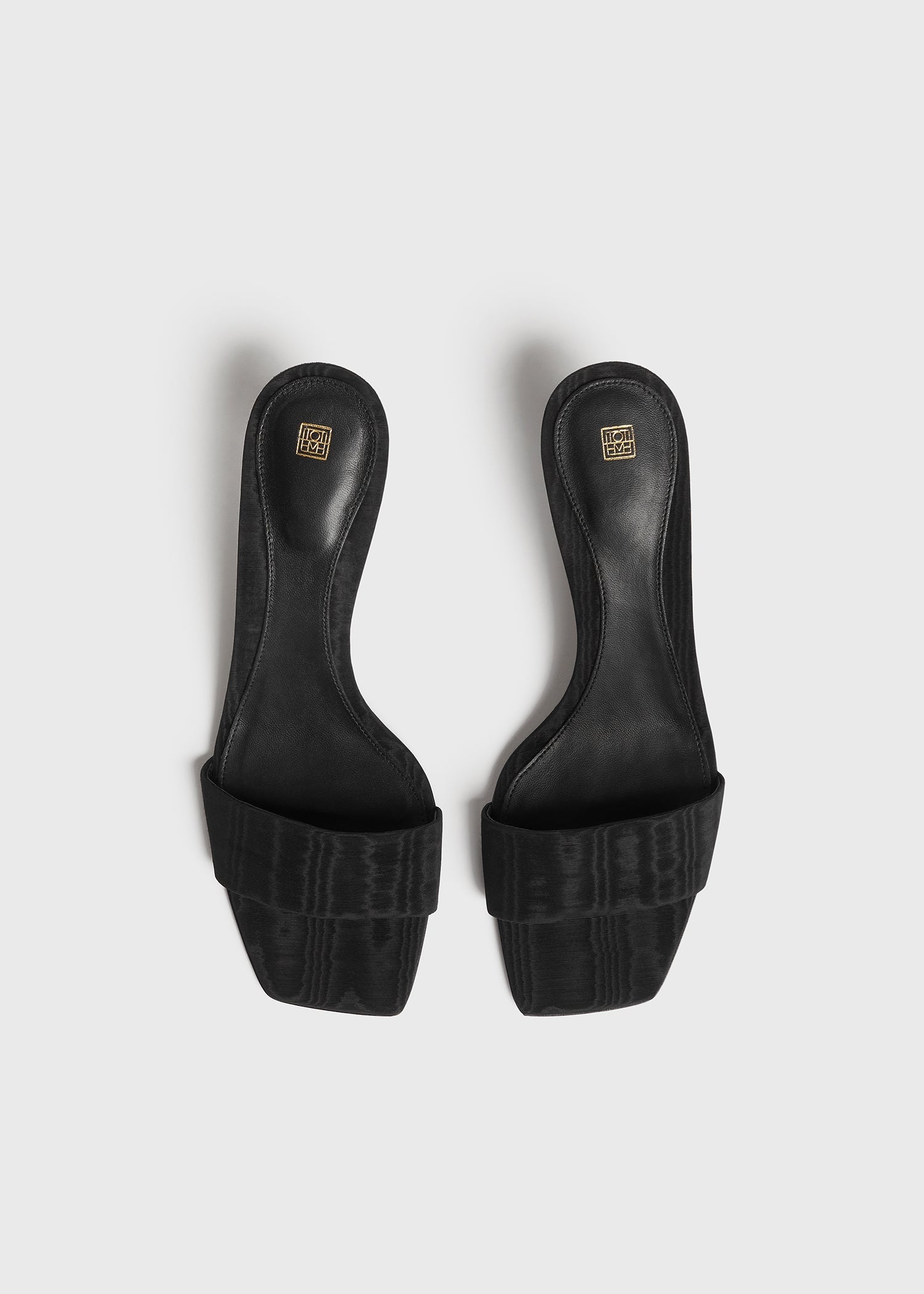 Moiré mule sandals black 4 Moiré mule sandals black