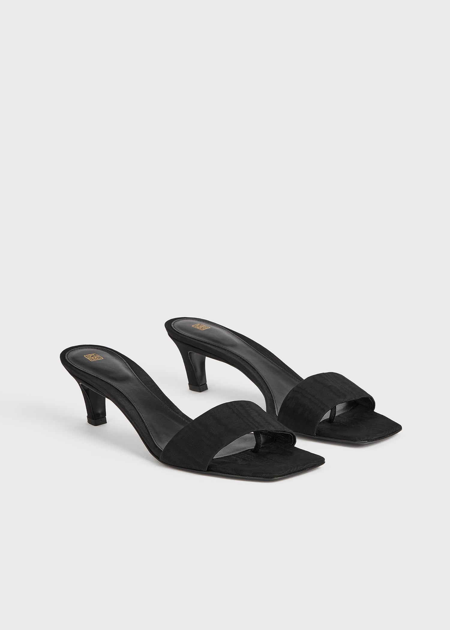 Moiré mule sandals black 6 Moiré mule sandals black