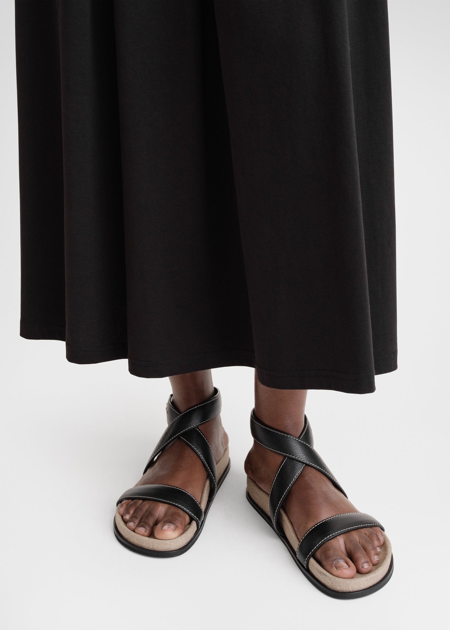 The Leather Chunky Sandal black/ecru 3 The Leather Chunky Sandal black/ecru