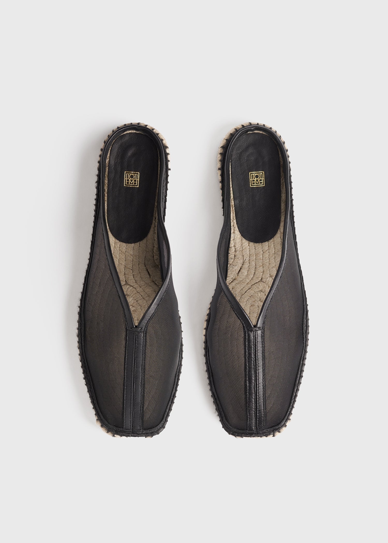 Mesh espadrille slippers black 4 Mesh espadrille slippers black