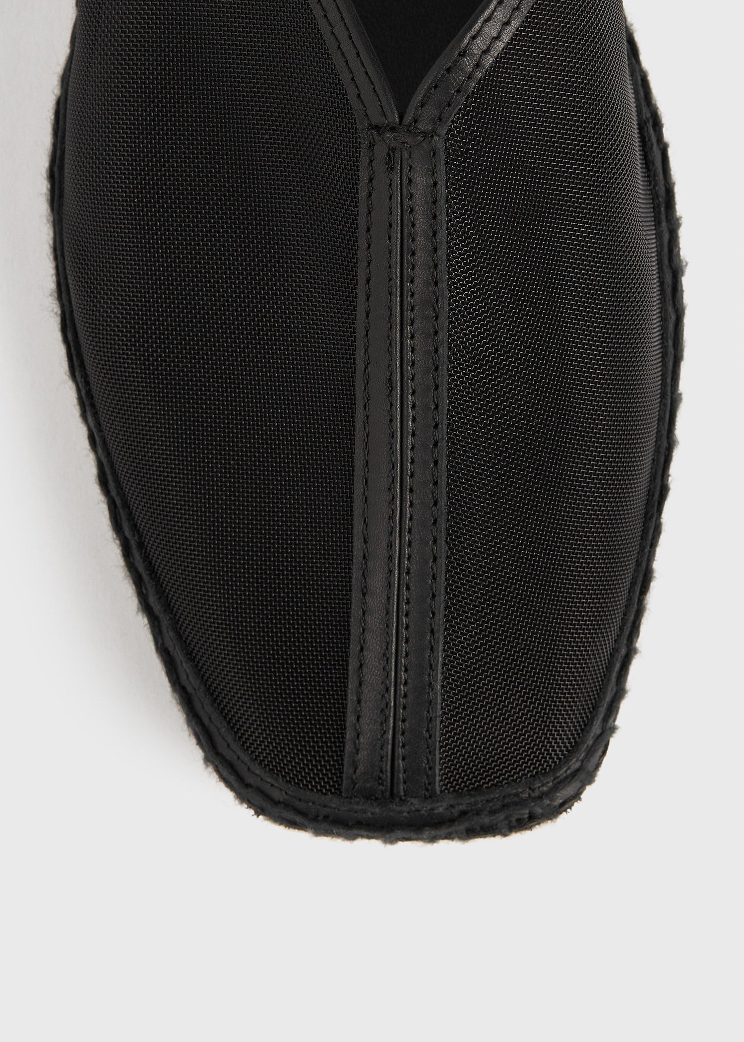 Mesh espadrille slippers black 5 Mesh espadrille slippers black