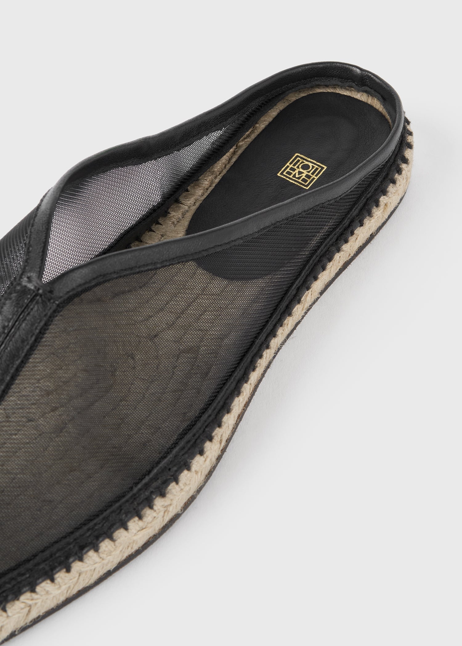 Mesh espadrille slippers black 6 Mesh espadrille slippers black
