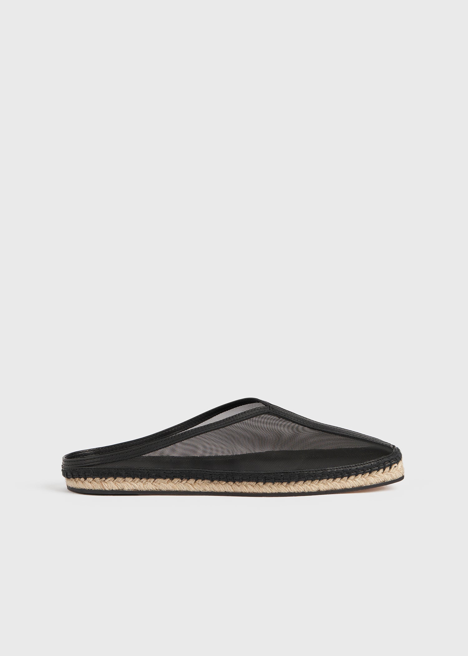 Mesh espadrille slippers black 8 Mesh espadrille slippers black