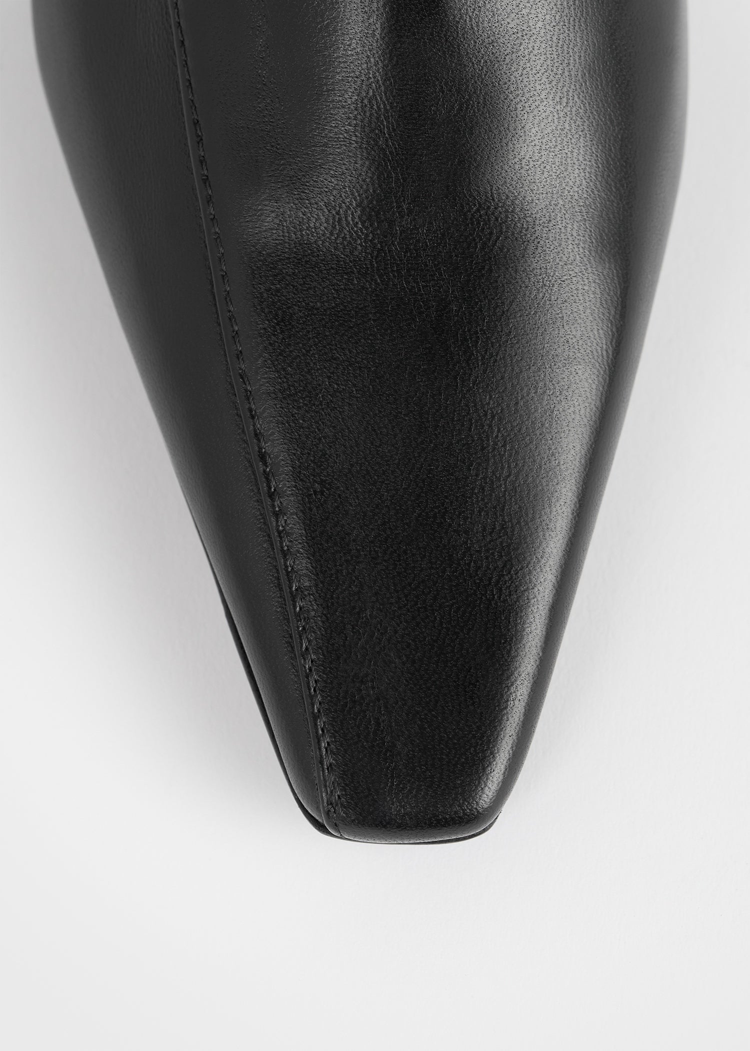 Leather kitten loafers black 8 Leather kitten loafers black
