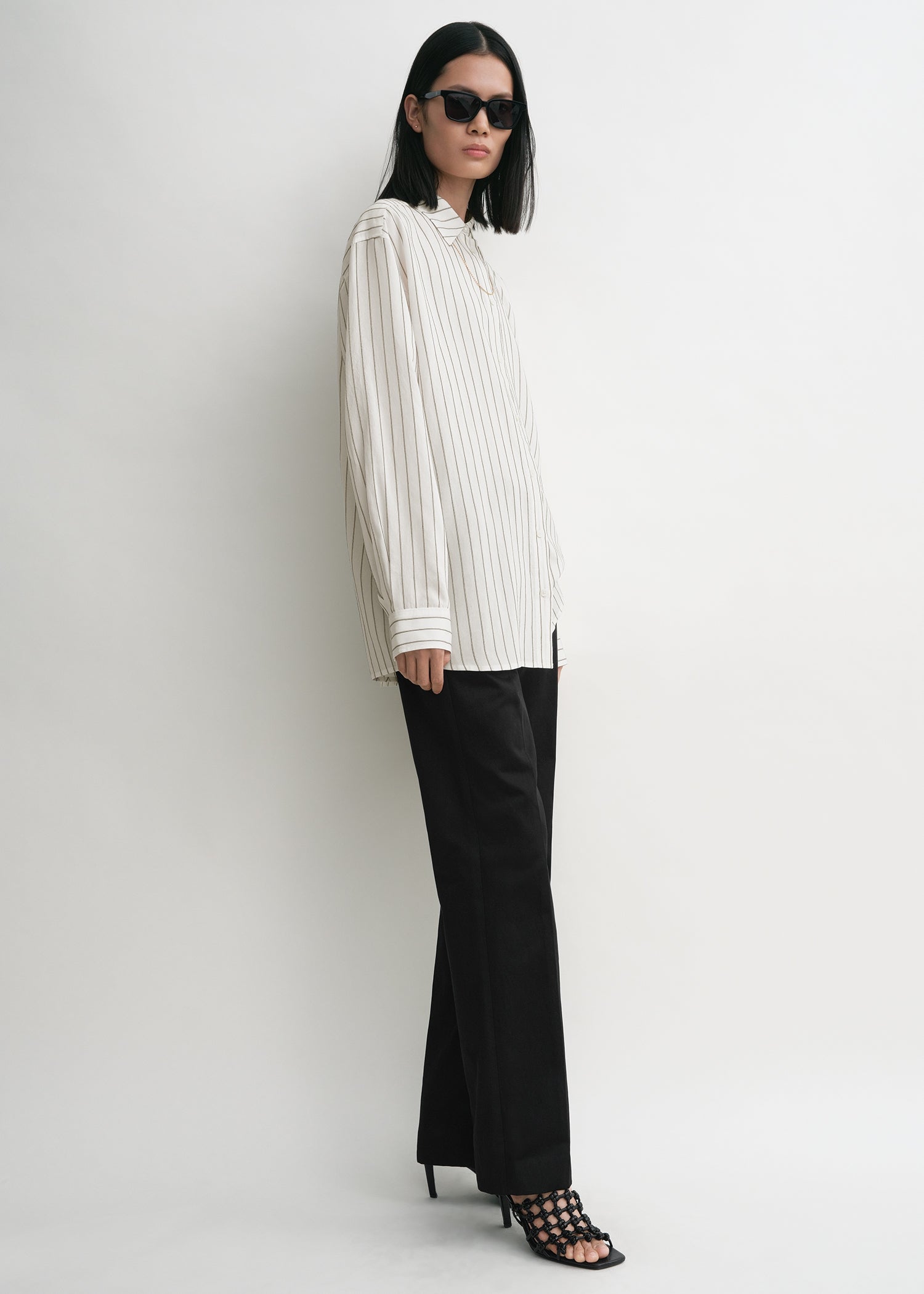 Classic stripe shirt white/oyster 3 Classic stripe shirt white/oyster