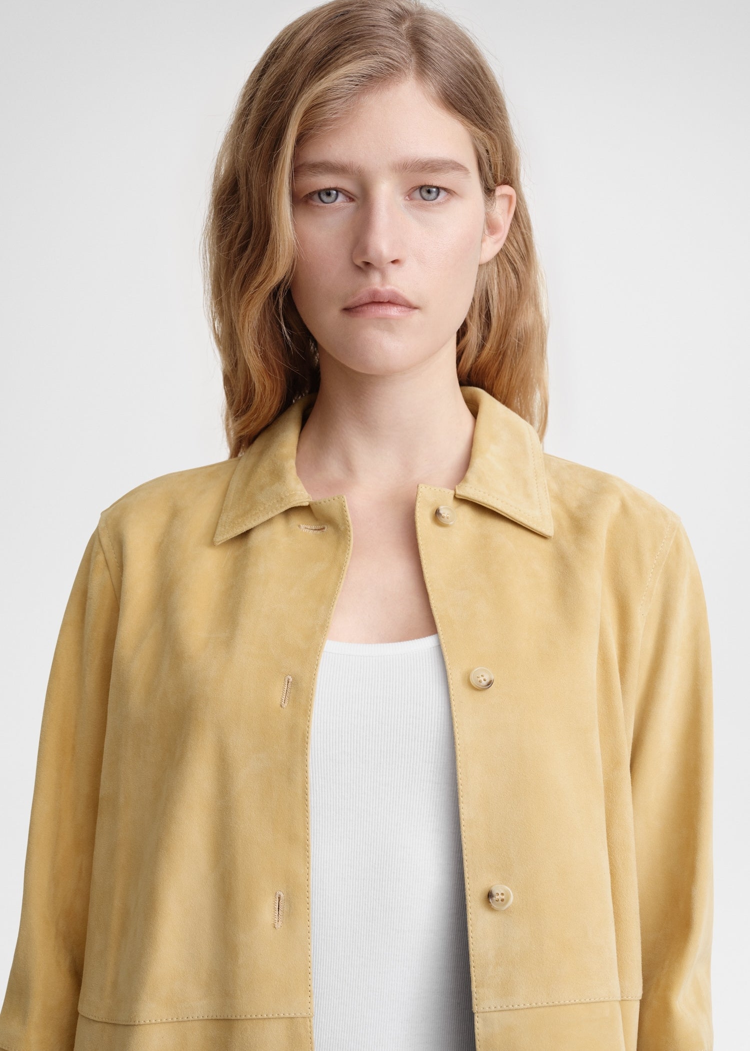 Soft suede shirt cornsilk 3 Soft suede shirt cornsilk