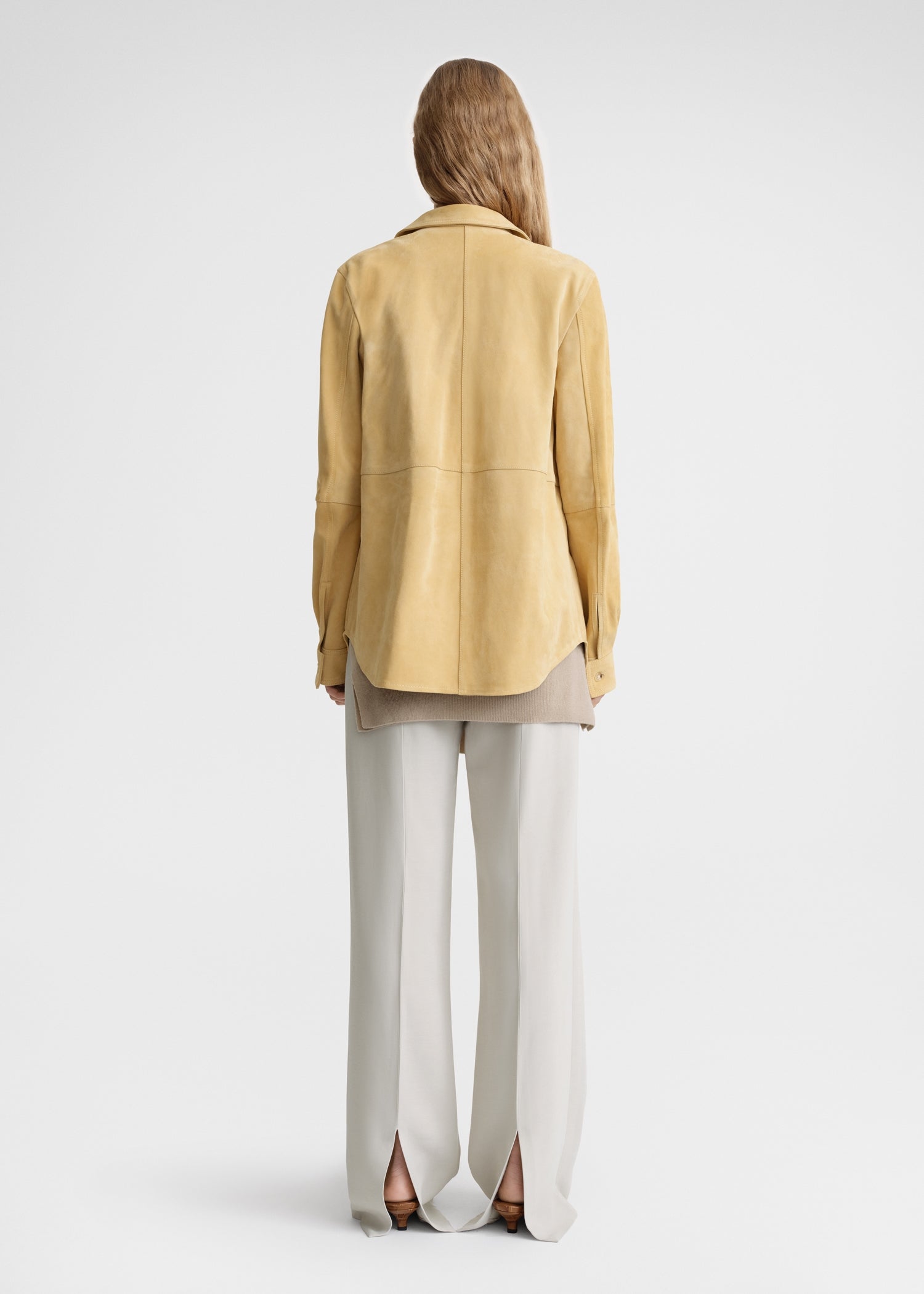 Soft suede shirt cornsilk 5 Soft suede shirt cornsilk