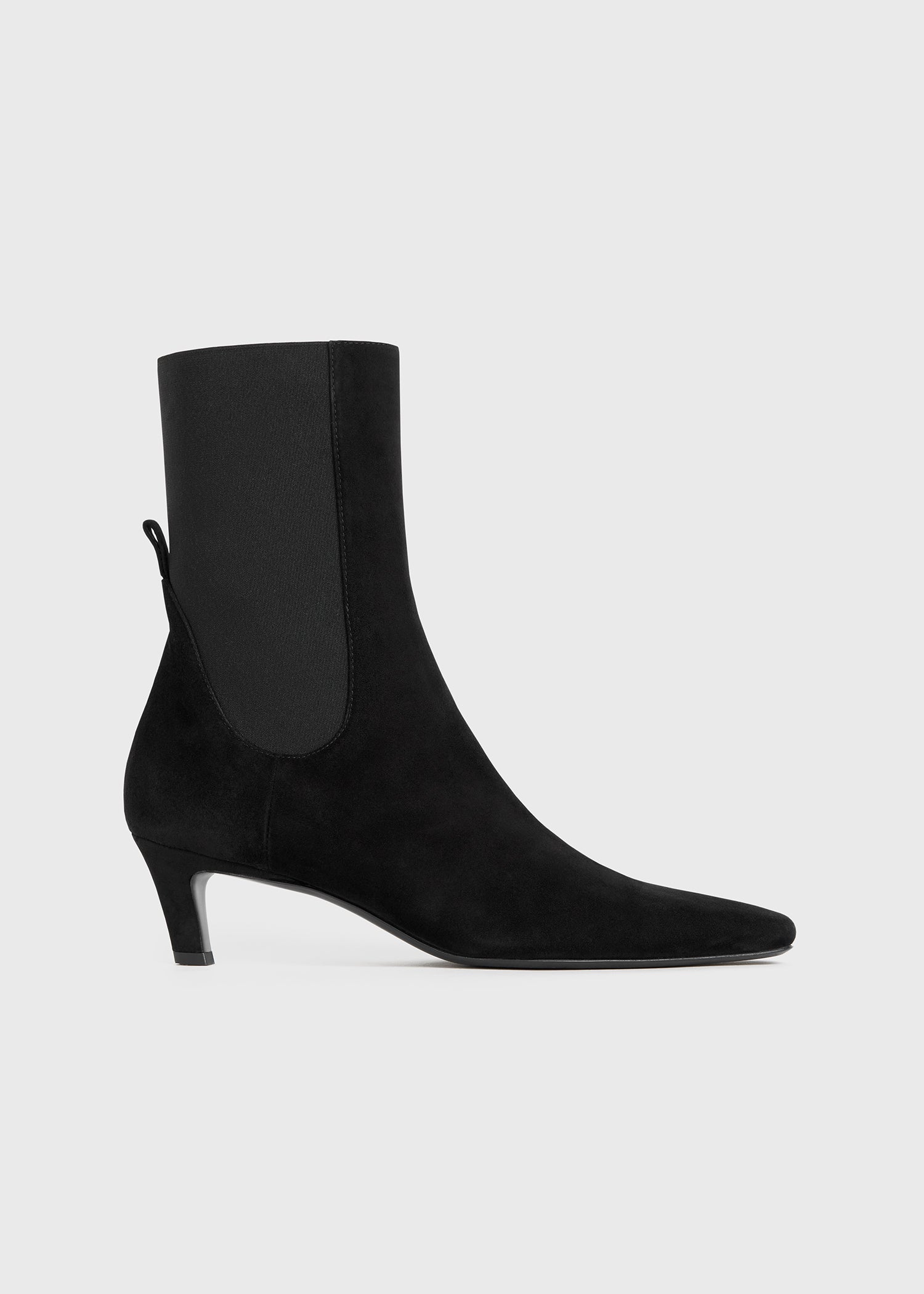 Suede mid-heel boots black 8 Suede mid-heel boots black