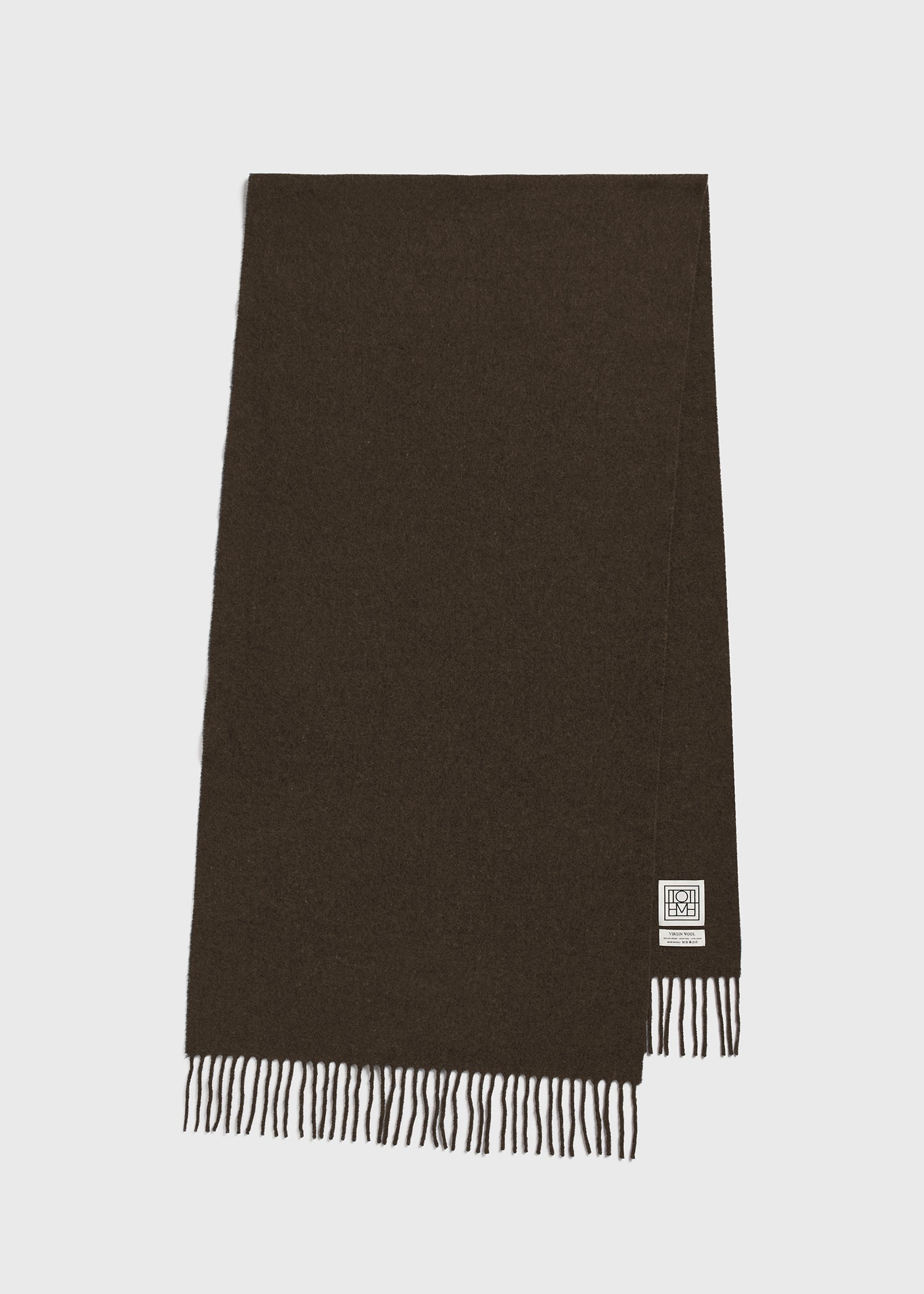 Classic wool scarf washed brown 7 Classic wool scarf washed brown
