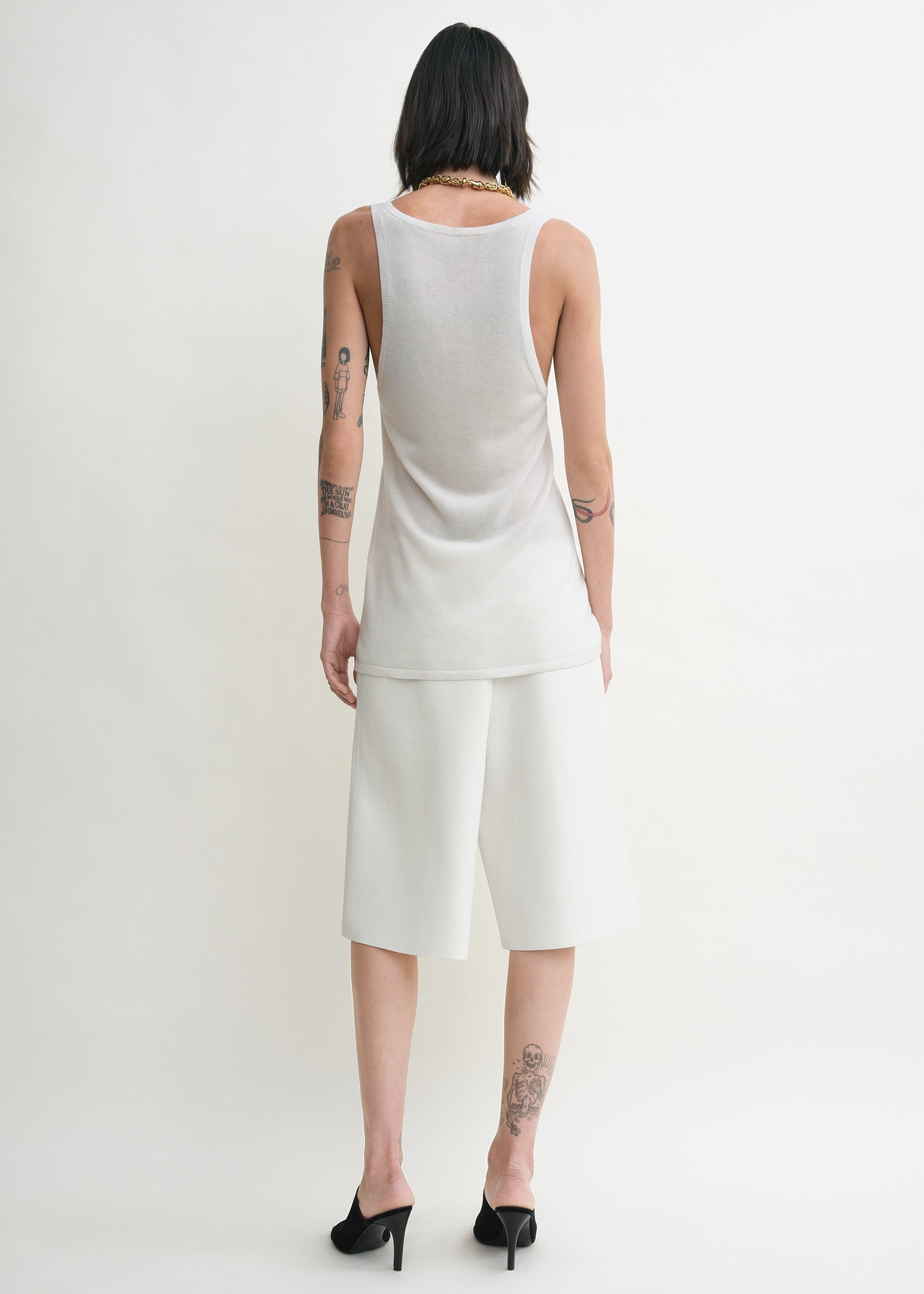 Knit shorts white 4 Knit shorts white