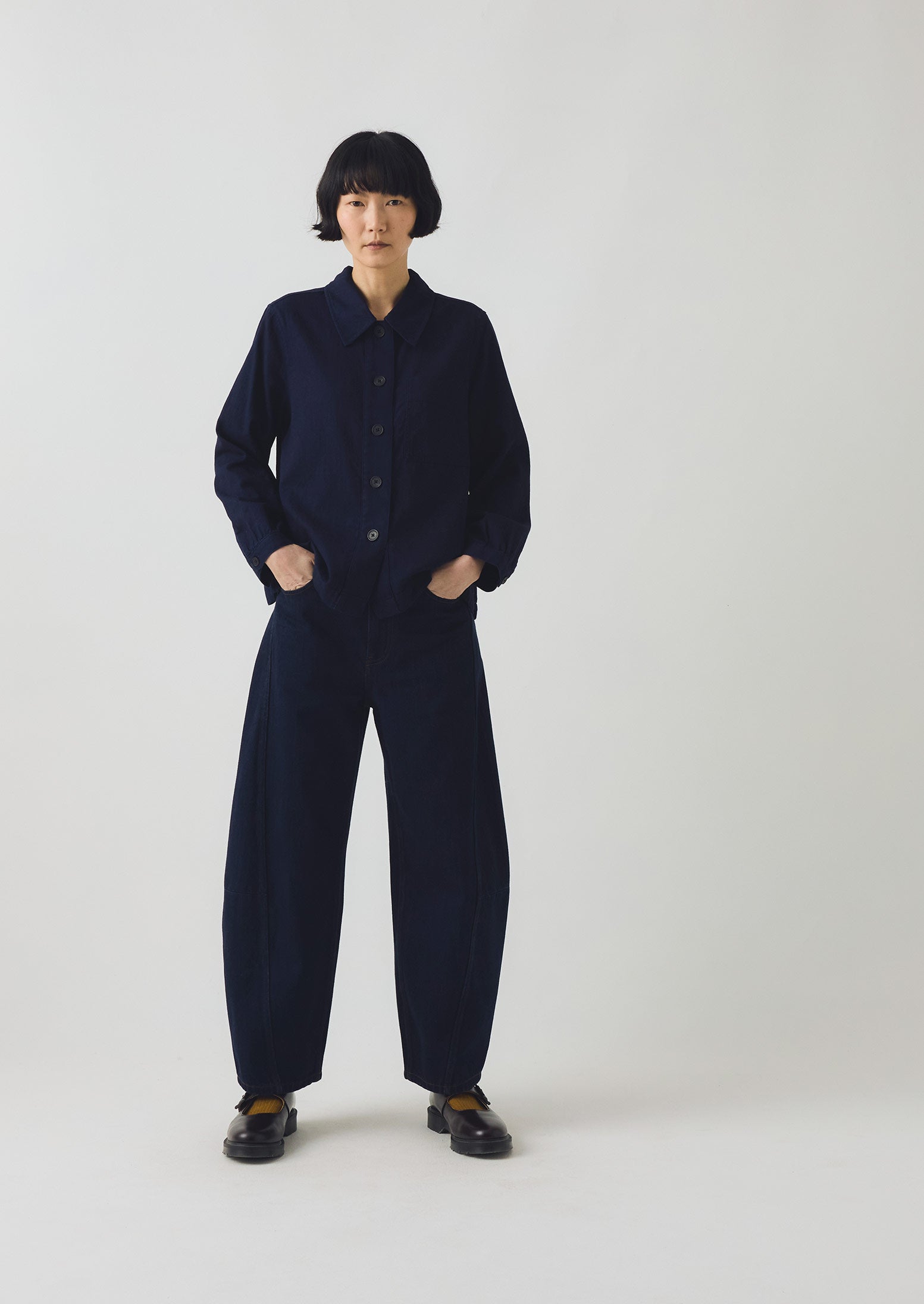 Baya Indigo Cotton Twill Shirt | Indigo 3 Baya Indigo Cotton Twill Shirt | Indigo