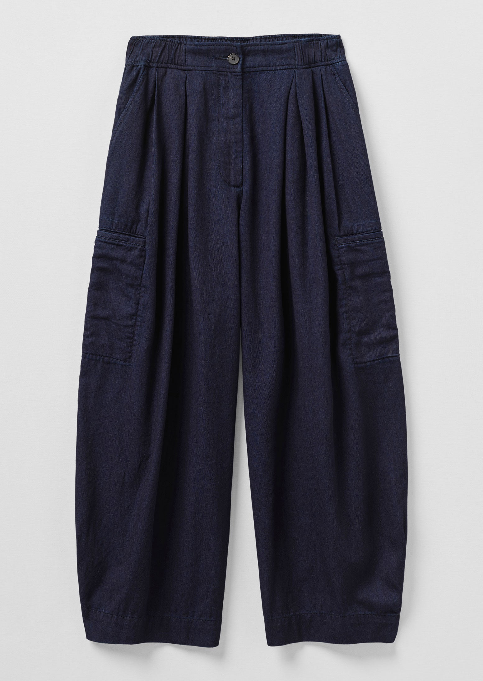 Cotton Twill Wide Leg Trousers | Indigo 6 Cotton Twill Wide Leg Trousers | Indigo