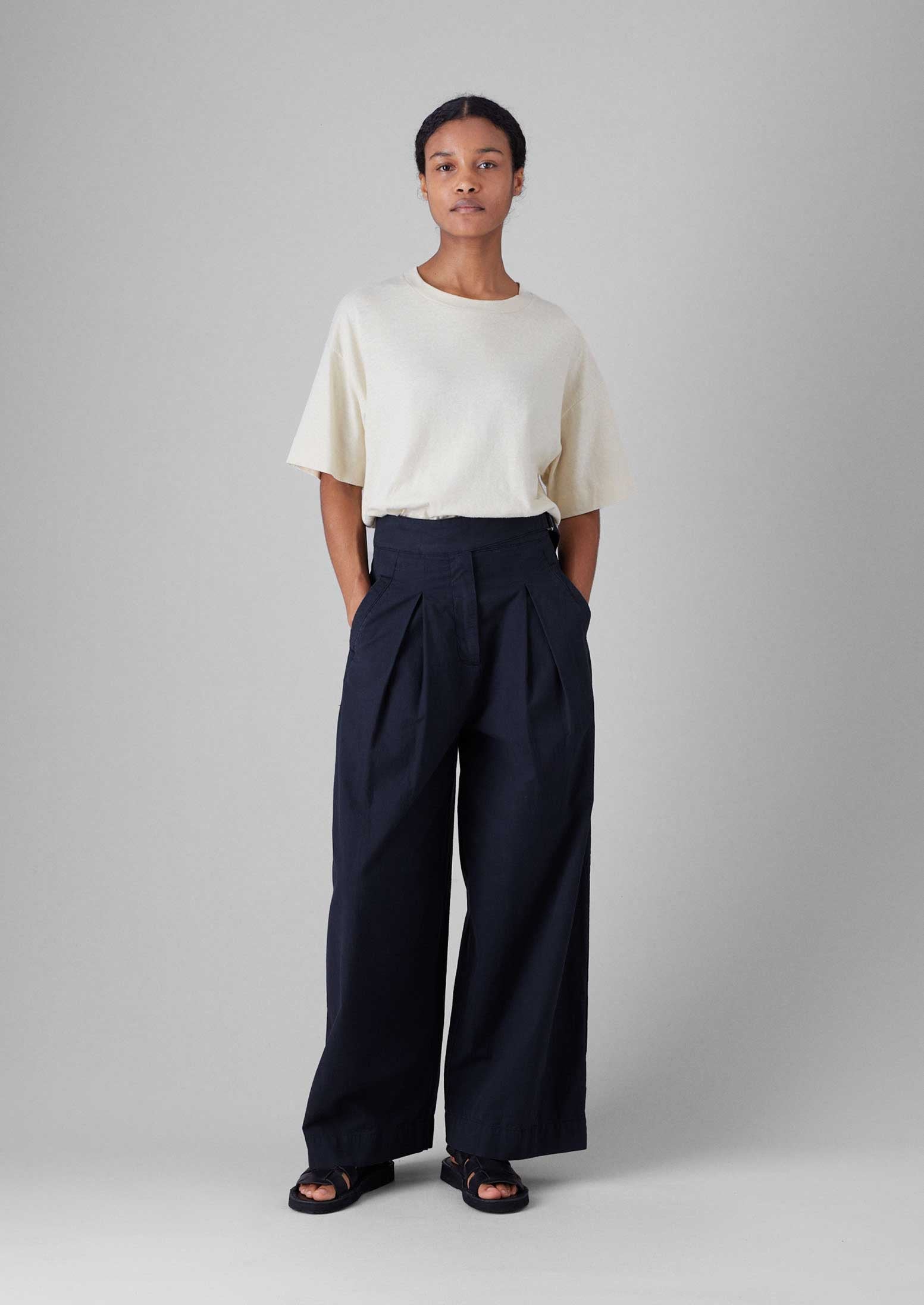 Cotton Hemp Boxy Tee | Ecru 5 Cotton Hemp Boxy Tee | Ecru
