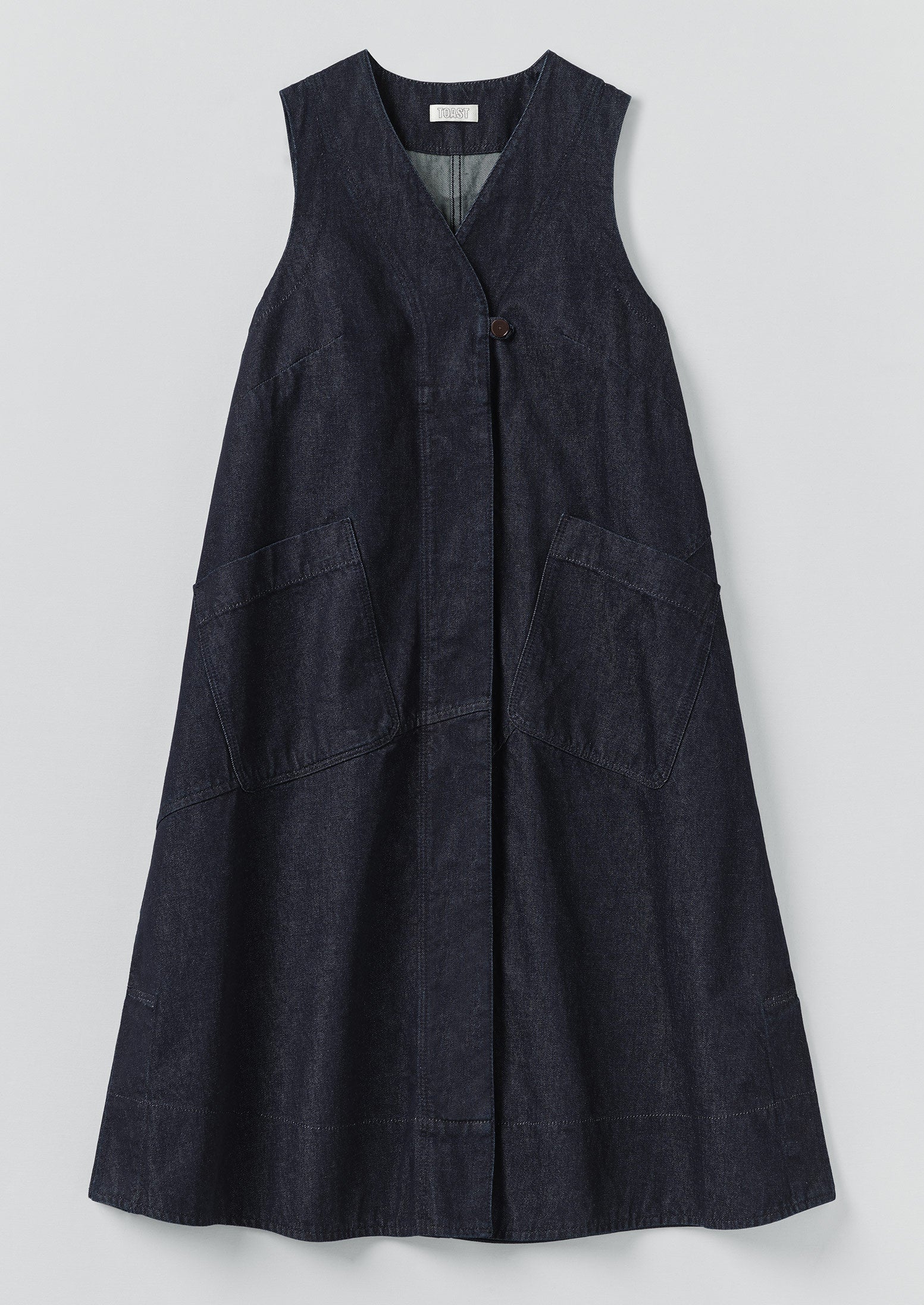 A Line Denim Tunic Dress | Indigo