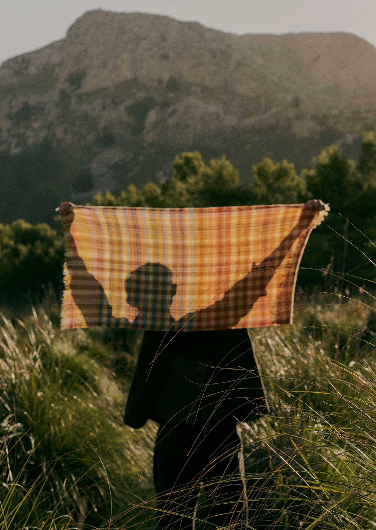 Dual Check Handwoven Knot Scarf | Primrose Yellow/Multi 3 Dual Check Handwoven Knot Scarf | Primrose Yellow/Multi